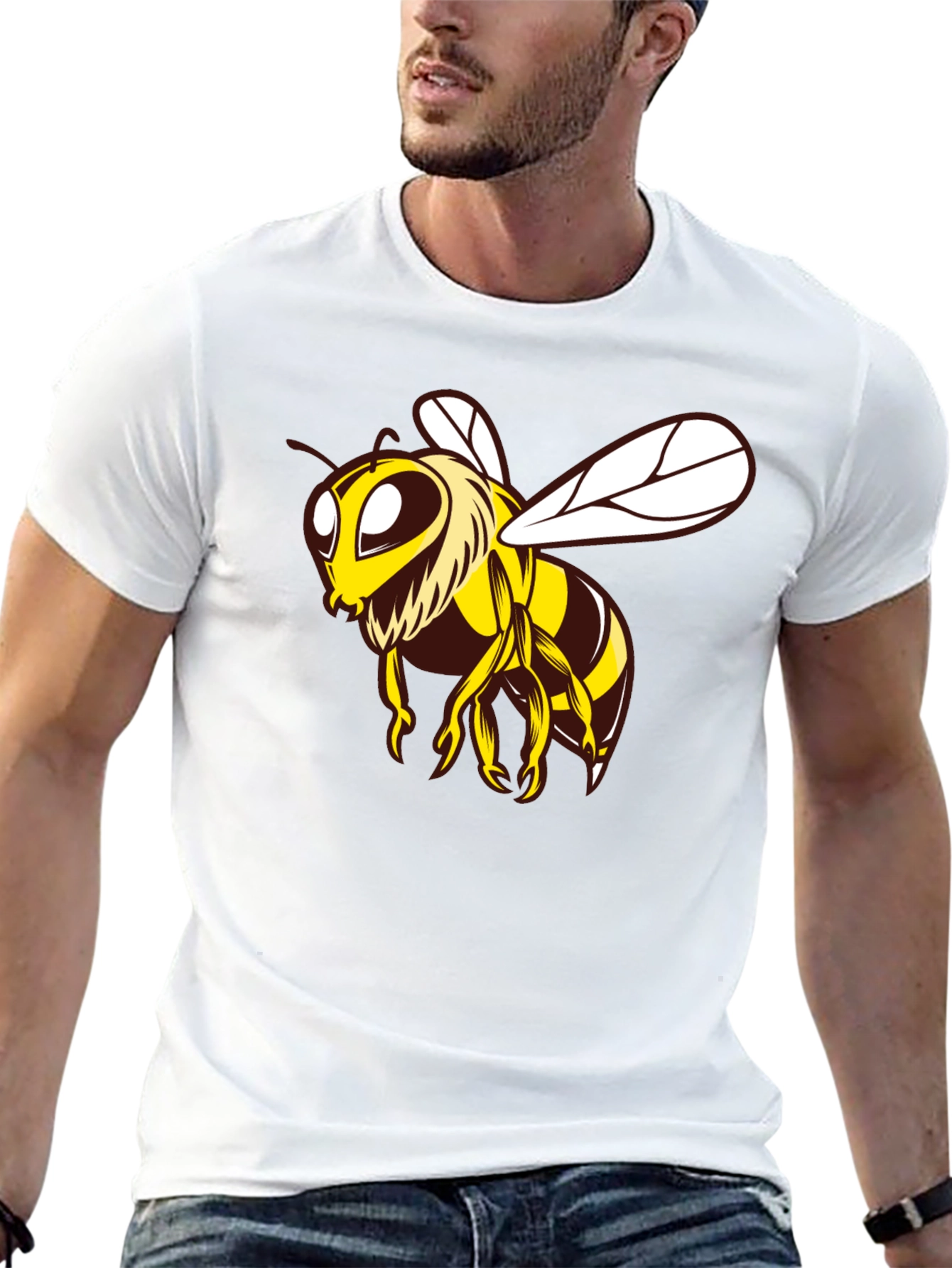 Bee Graphic Black T-Shirt
