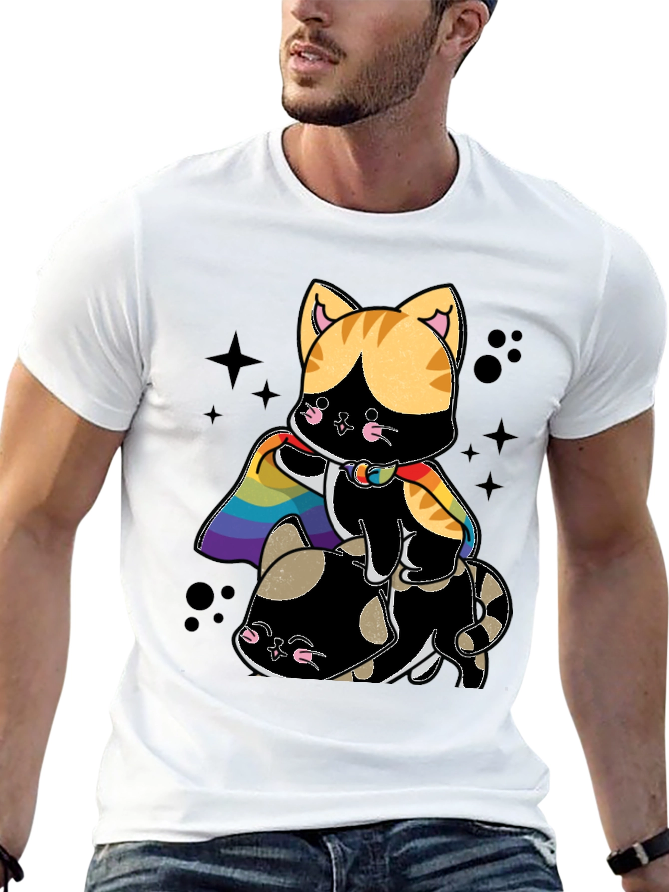 Cat Pride T-Shirt - LGBTQ+ Friendly Cute Graphic Tee