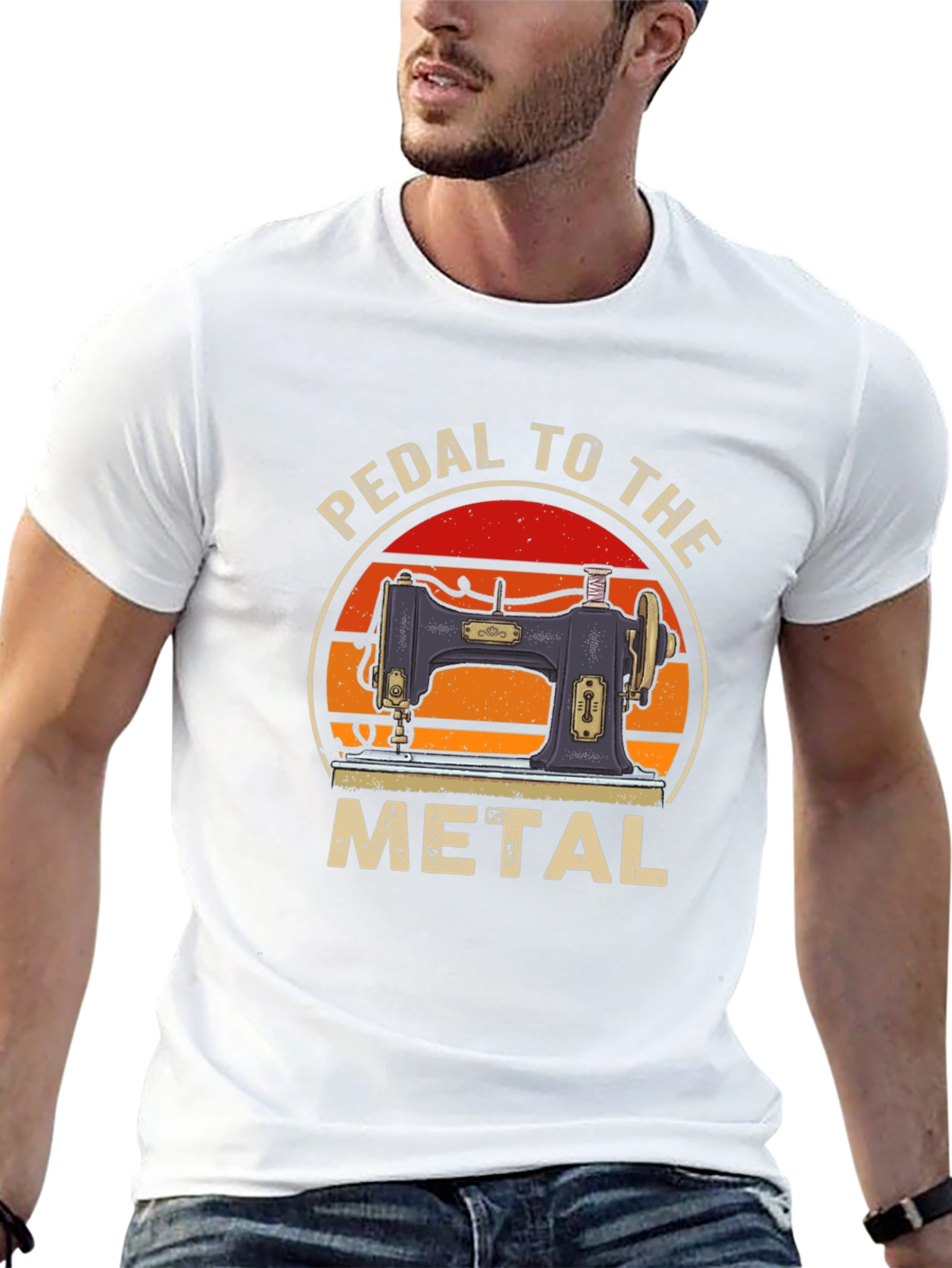 Pedal to the Metal Sewing Machine T-Shirt