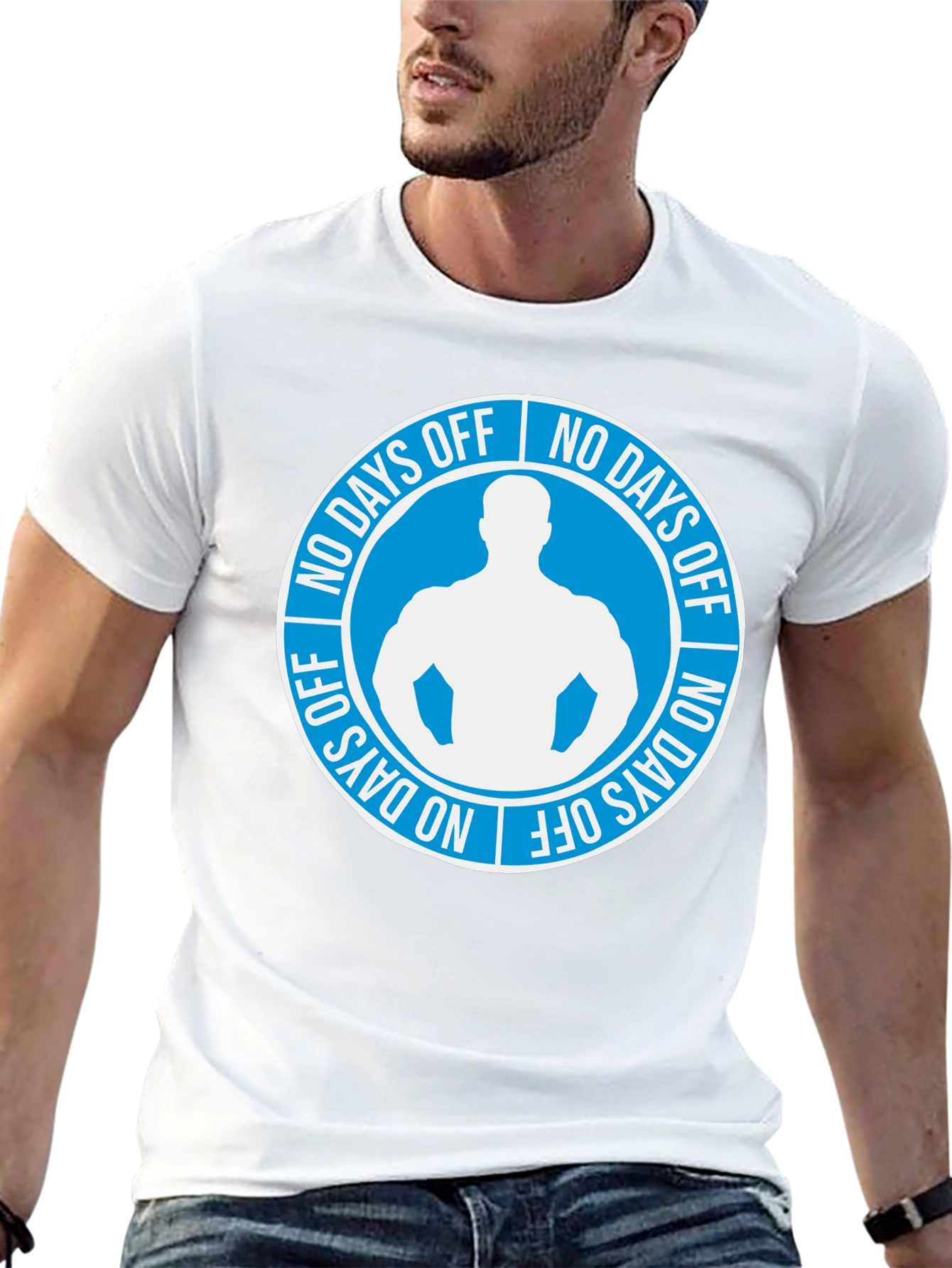 No Days Off Graphic T-Shirt - Gym Motivation