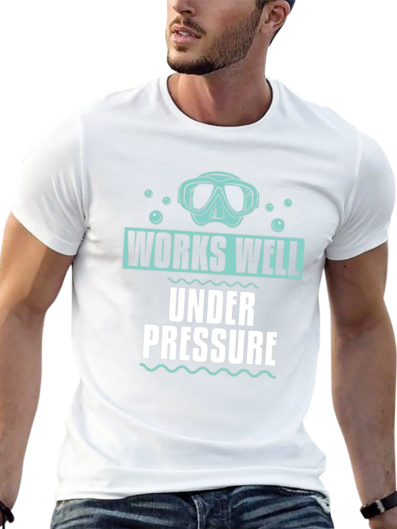 Works Well Under Pressure Scuba Diving T-Shirt
