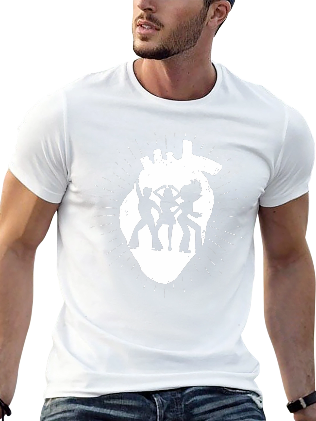 Retro Disco Heartbeat T-Shirt