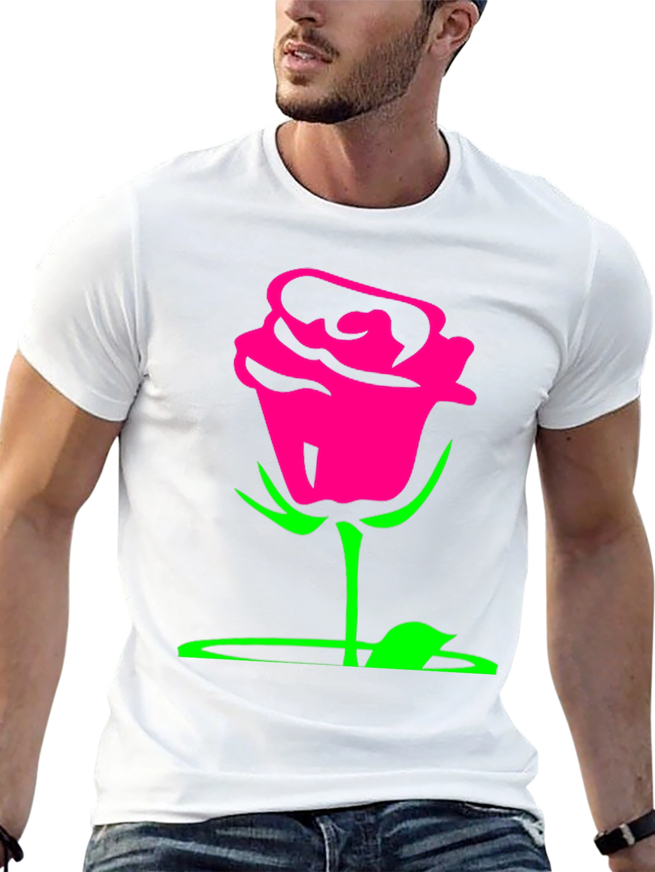 Rose Graphic Tee - Bold & Stylish