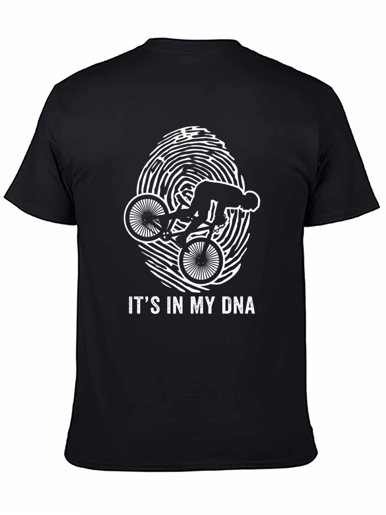 Cycling DNA T-Shirt - Black Graphic Tee