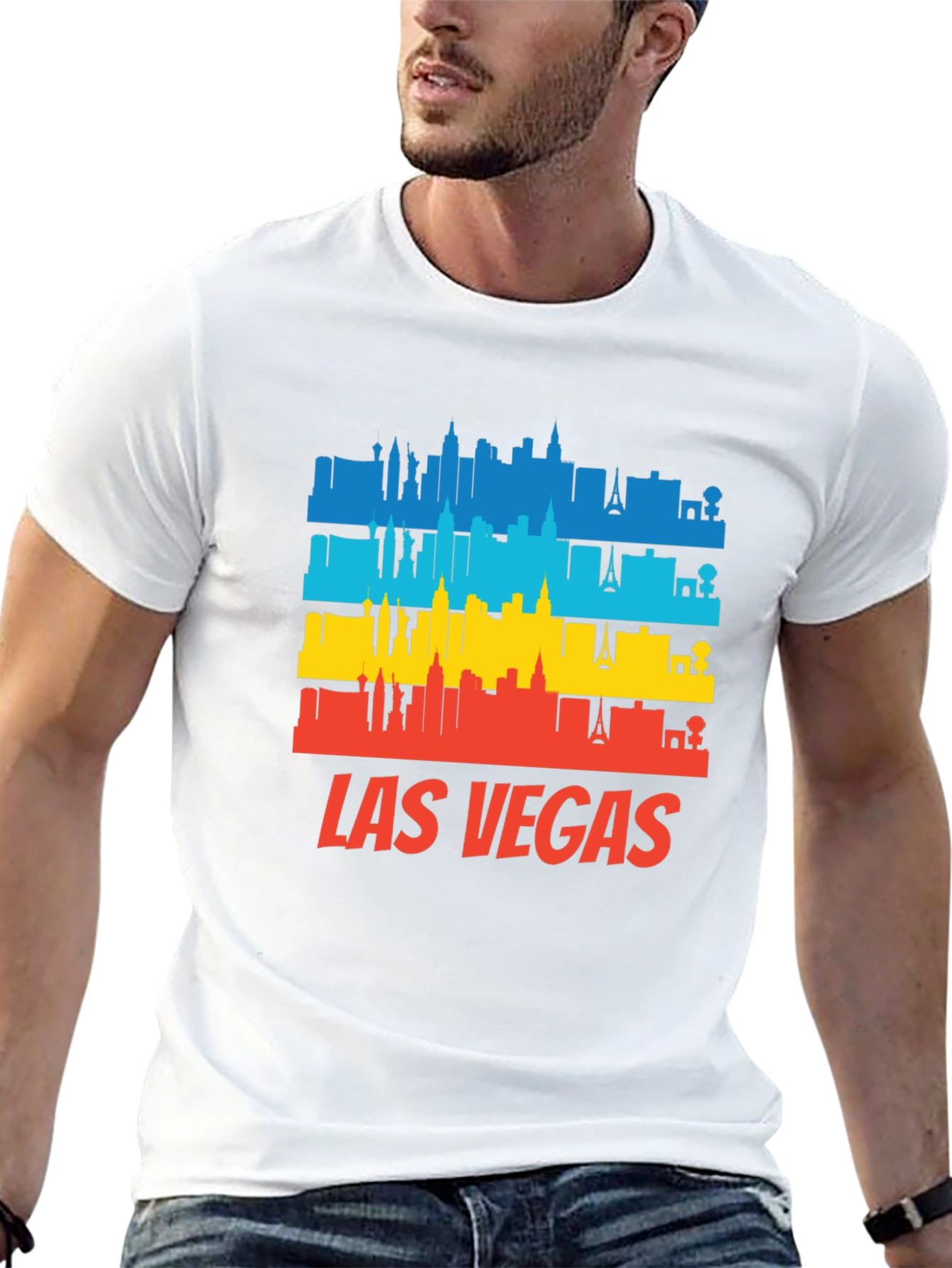 Las Vegas Skyline Graphic T-Shirt