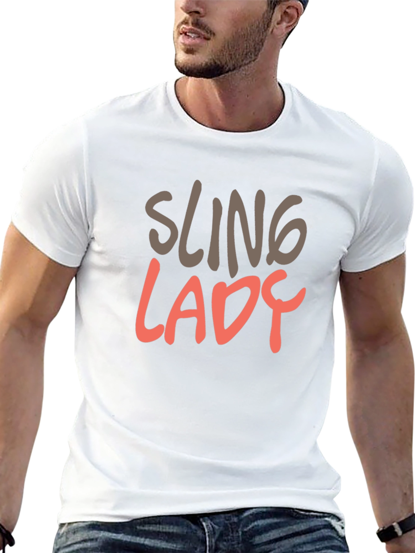 Sling Lady Graphic Tee - Black