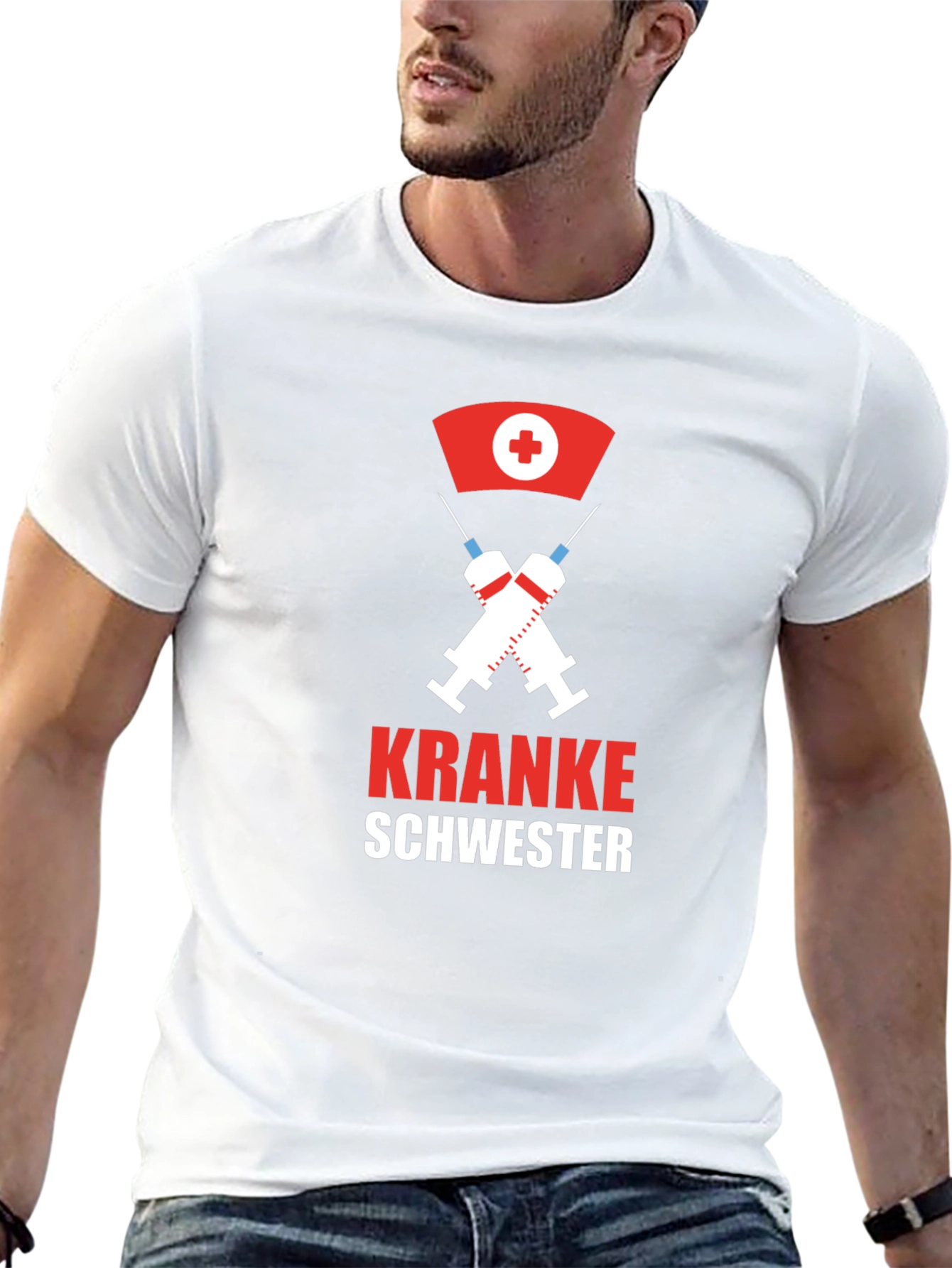 Kranke Schwester Nurse Syringe T-Shirt