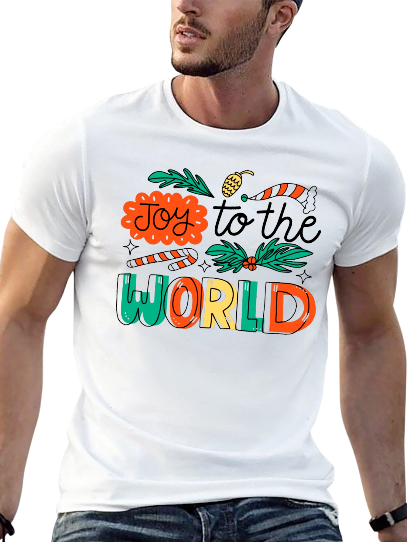 Joy to the World Christmas Graphic Tee