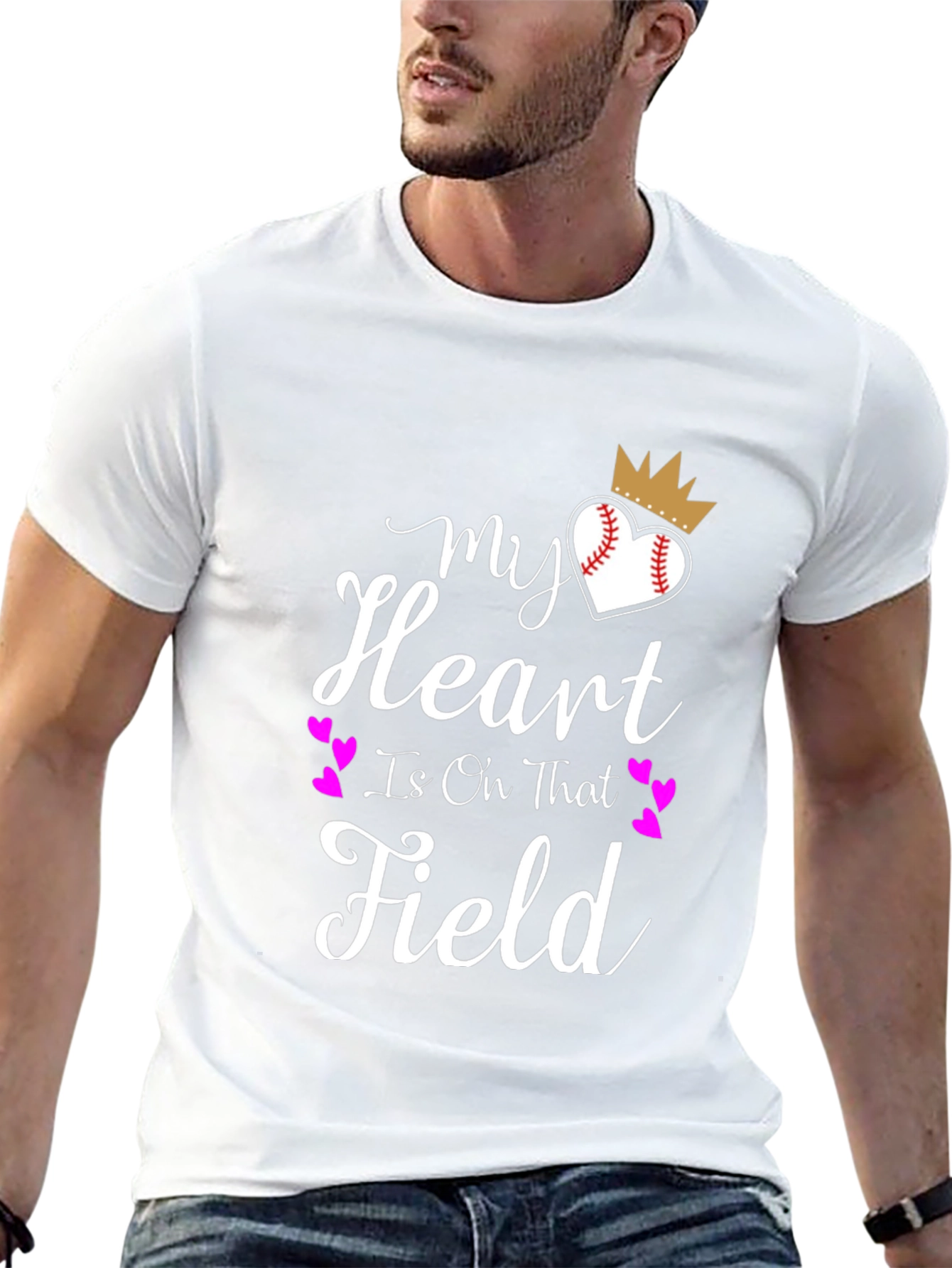 My Heart Is On That Field Graphic Tee