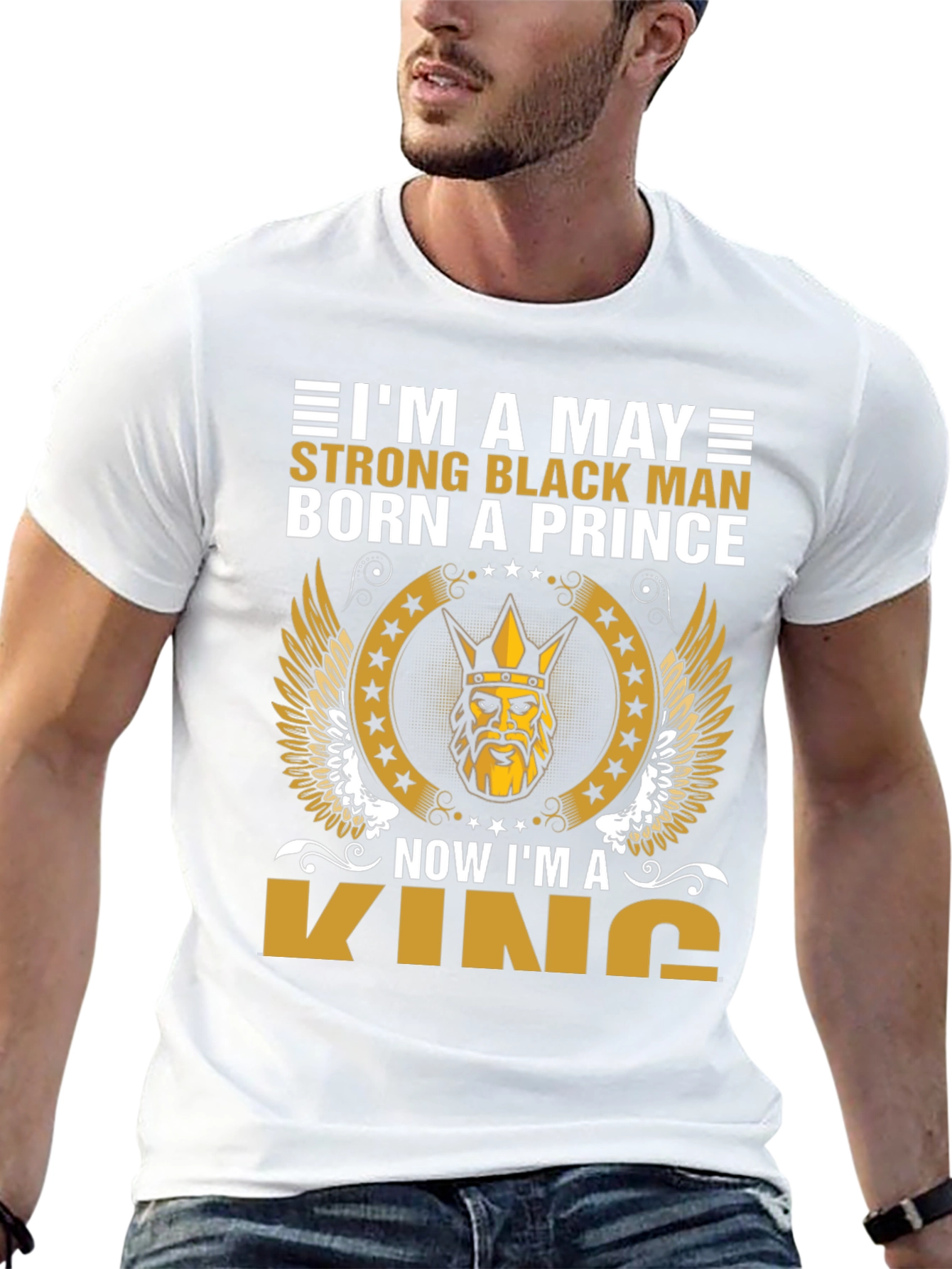 May Born Black Prince Now King T-Shirt