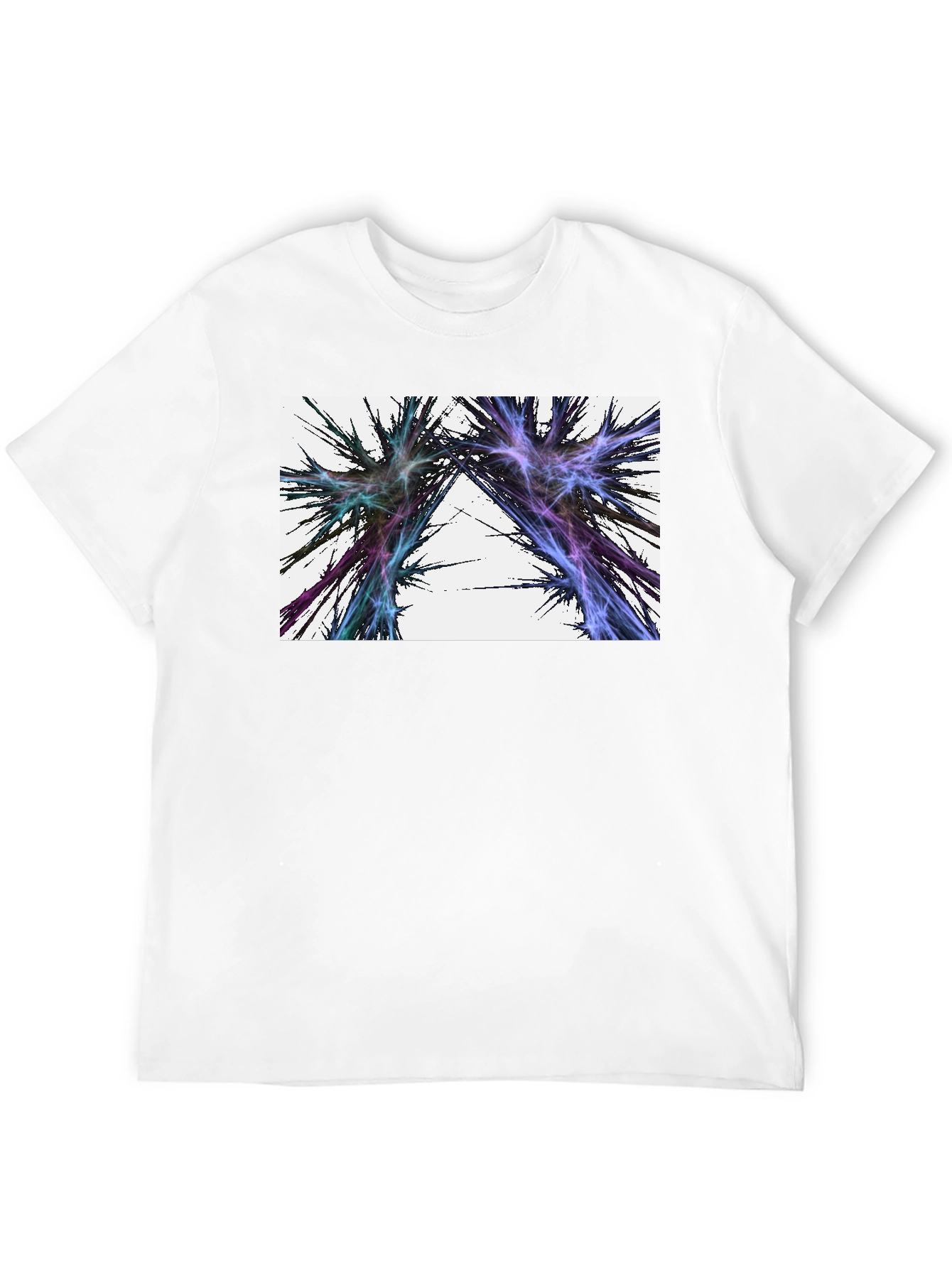 Abstract Lightning Black T-Shirt