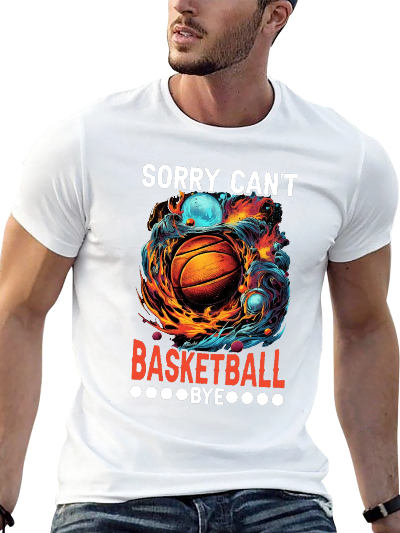 Sorry Cant Basketball Bye Graphic Tee