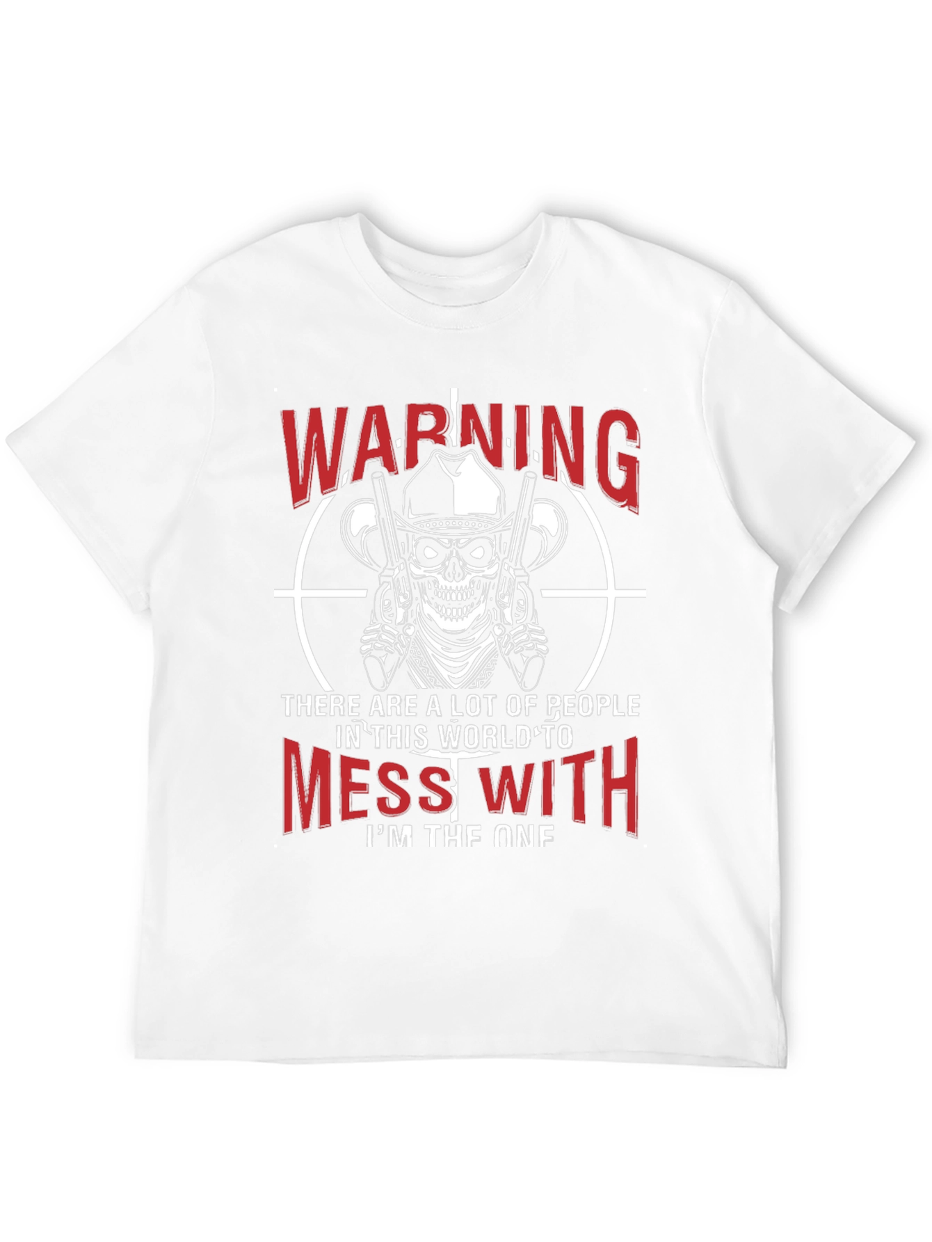 Warning Skull Cowboy Graphic Tee