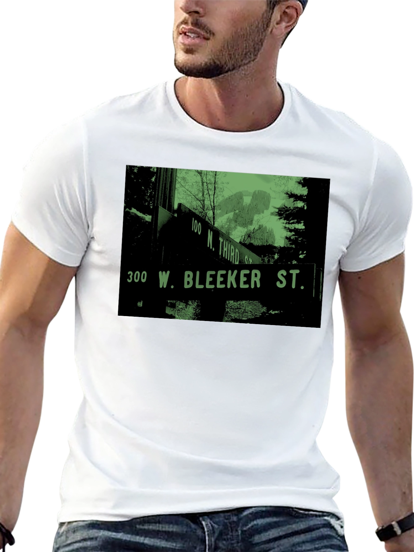 Bleeker St. T-Shirt - Retro Street Sign Tee