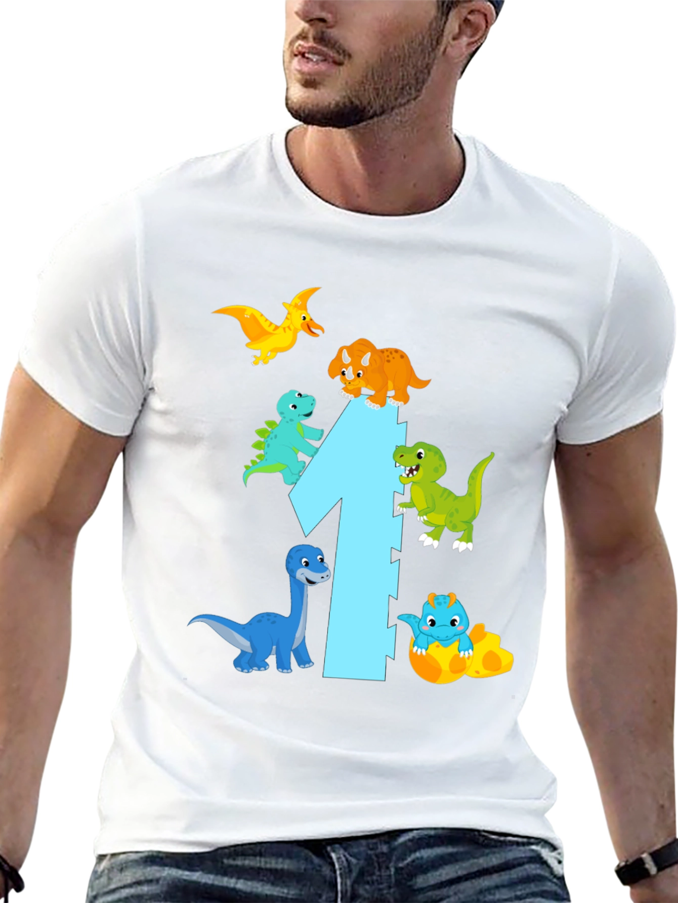Dinosaur First Birthday T-Shirt