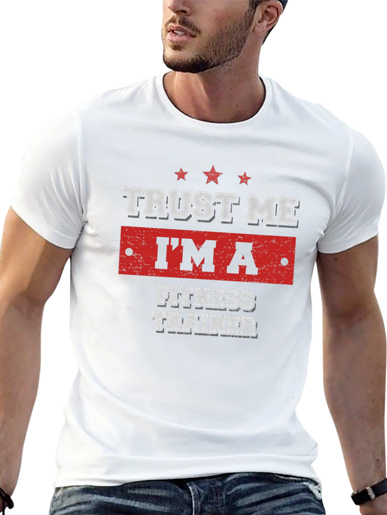 Trust Me Im a Fitness Trainer Black T-Shirt