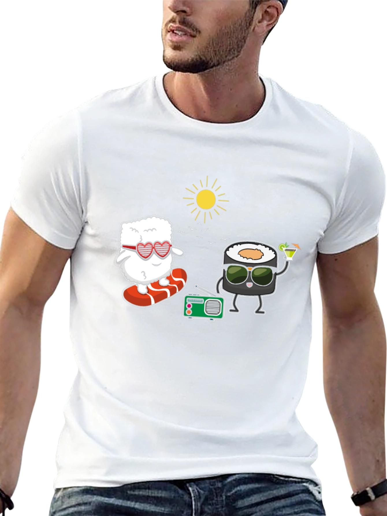 Sushi Fun T-Shirt - Beach Vibes