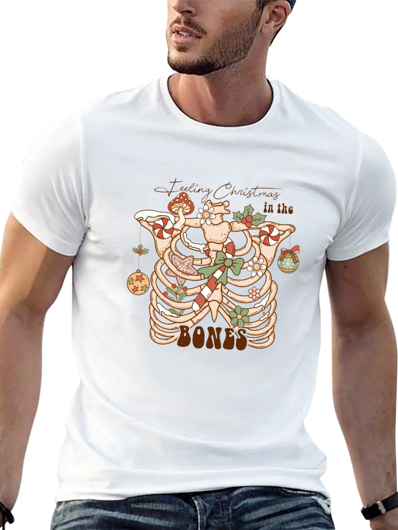 Feeling Christmas in the Bones Graphic Tee