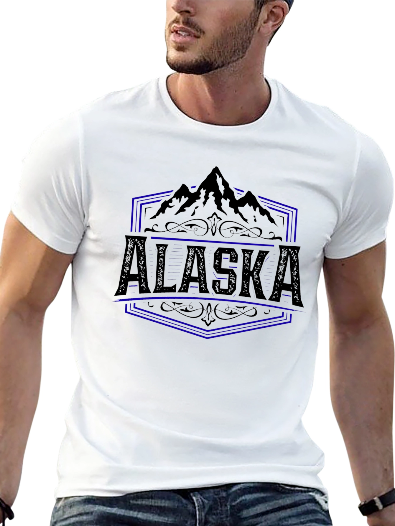 Alaska Mountain Graphic T-Shirt