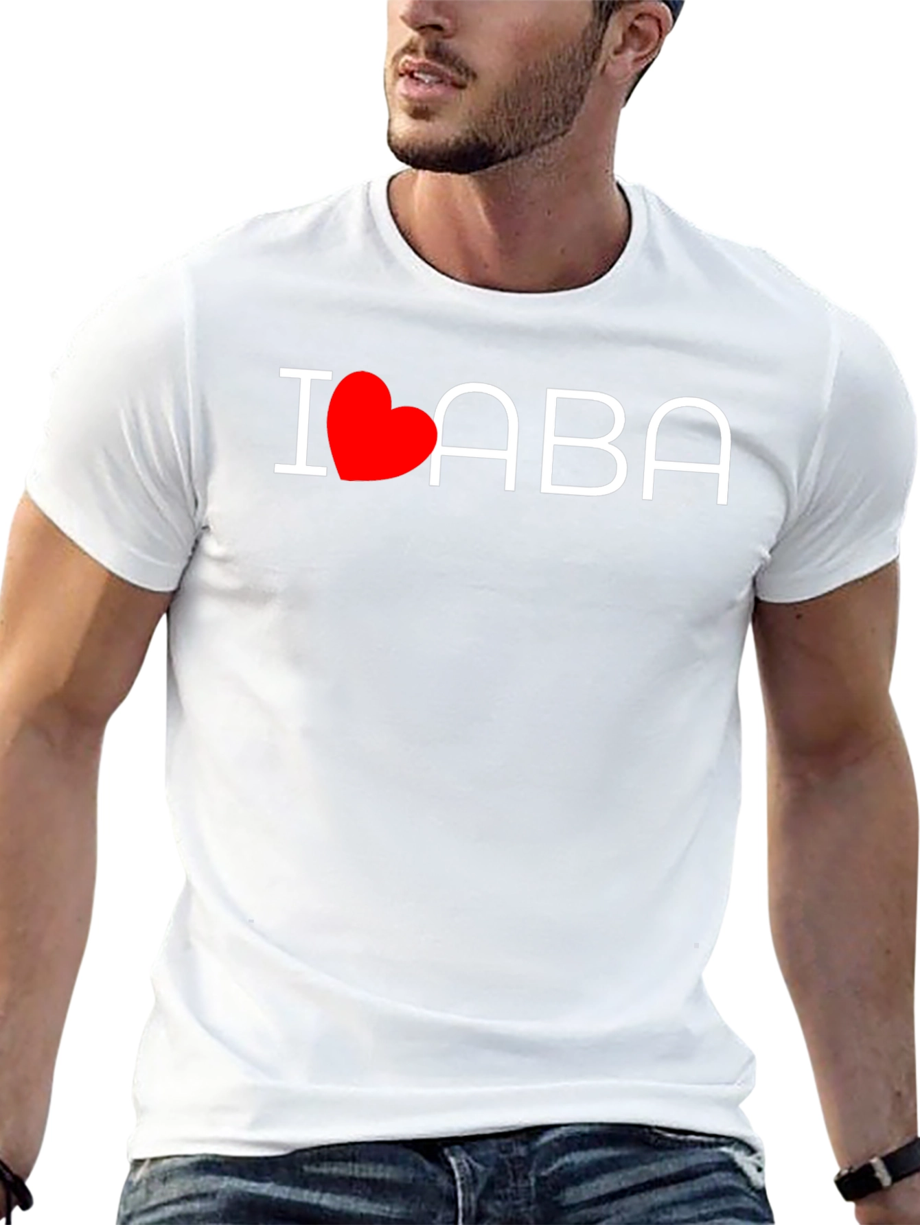 I Heart ABA Black Cotton T-Shirt