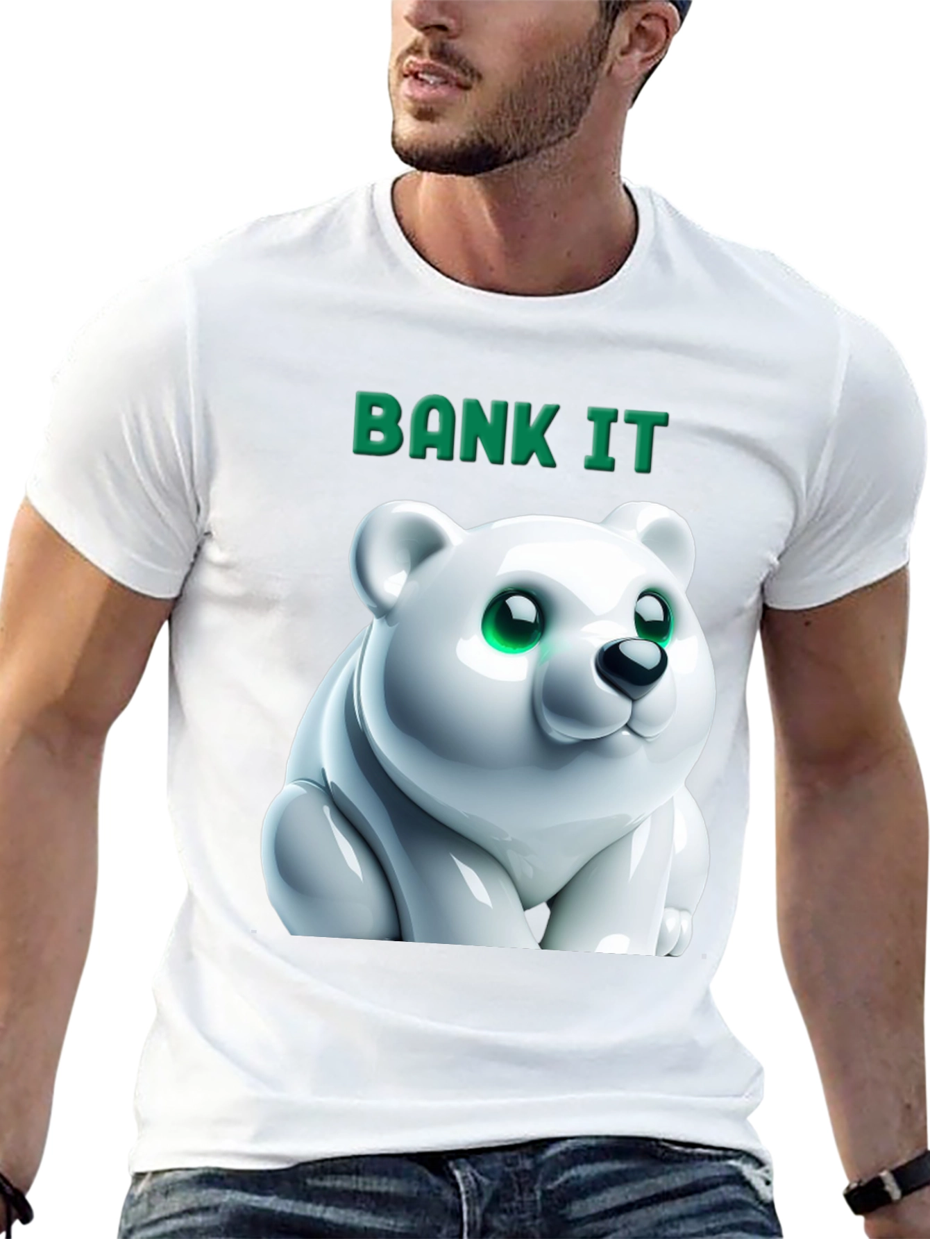 Bank It Polar Bear Graphic Tee