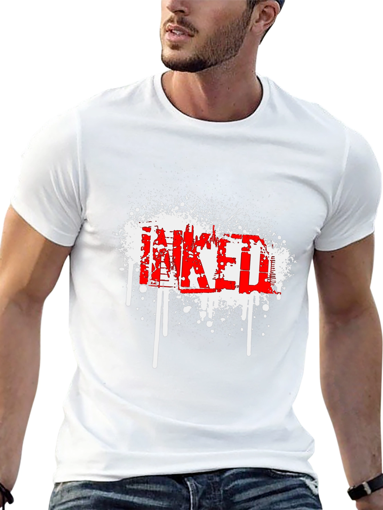 Inked Graphic T-Shirt - Edgy Style