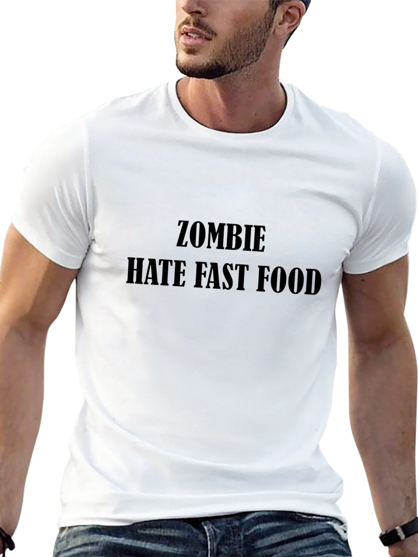 Zombie Hate Fast Food Graphic Tee