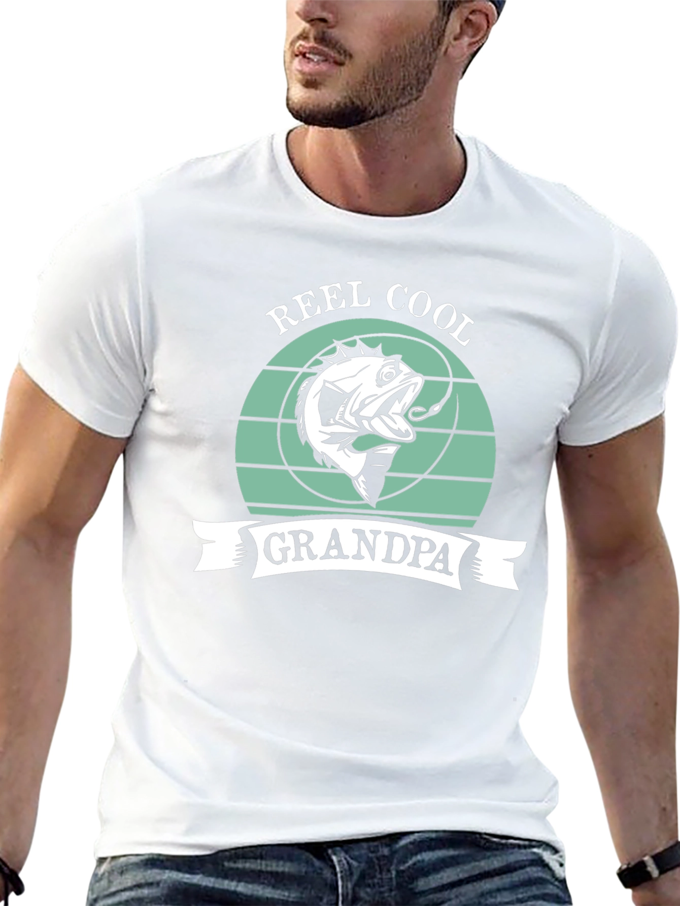 Reel Cool Grandpa Fishing T-Shirt