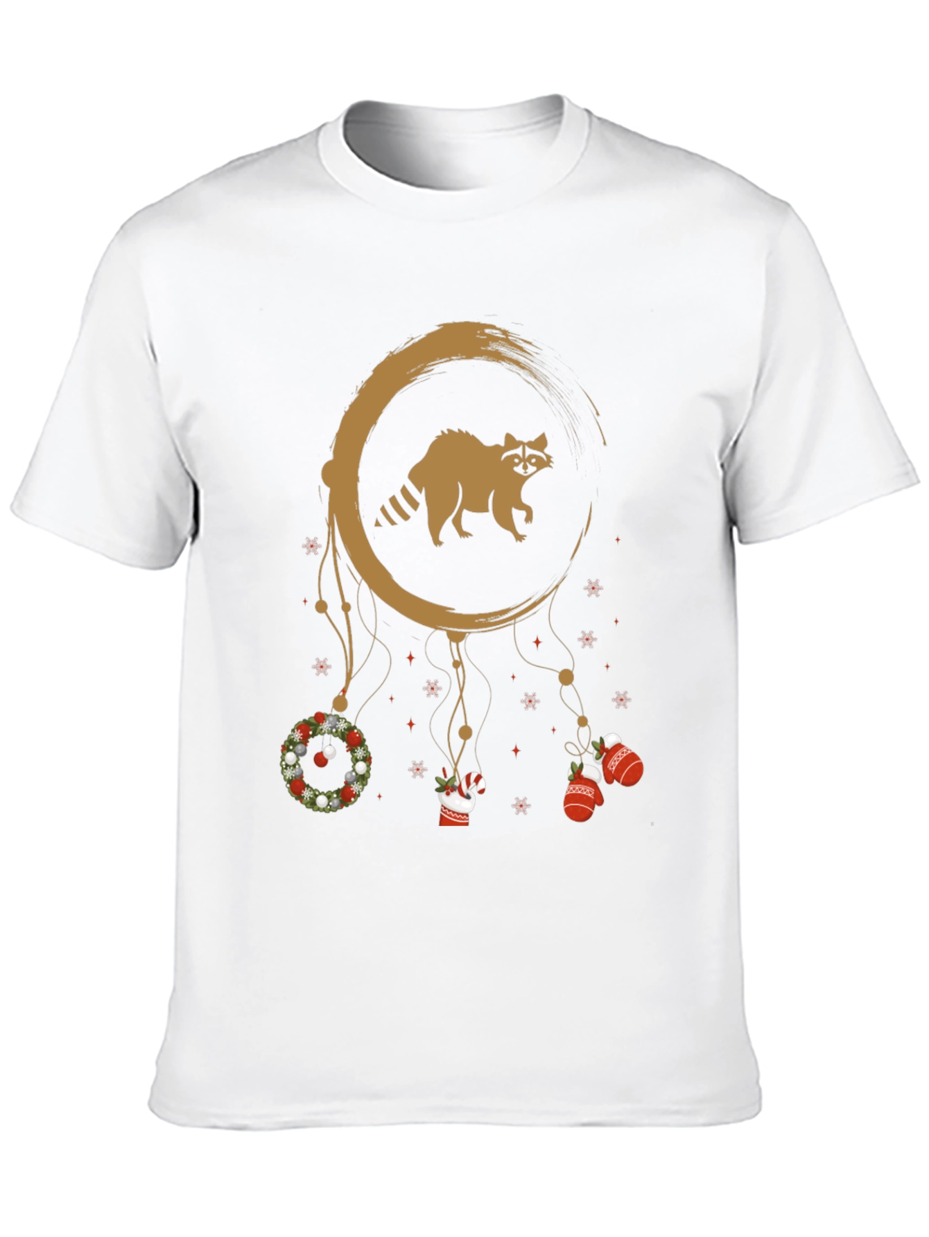 Raccoon Christmas Dreamcatcher T-Shirt