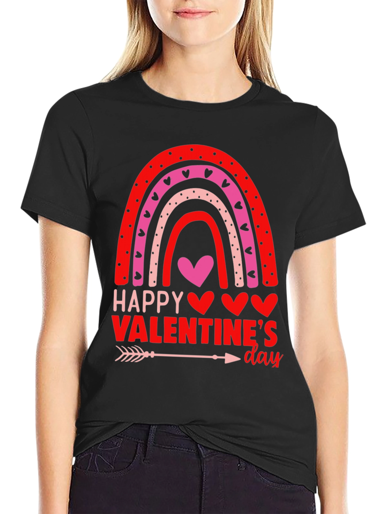 Happy Valentines Day Rainbow Heart T-Shirt