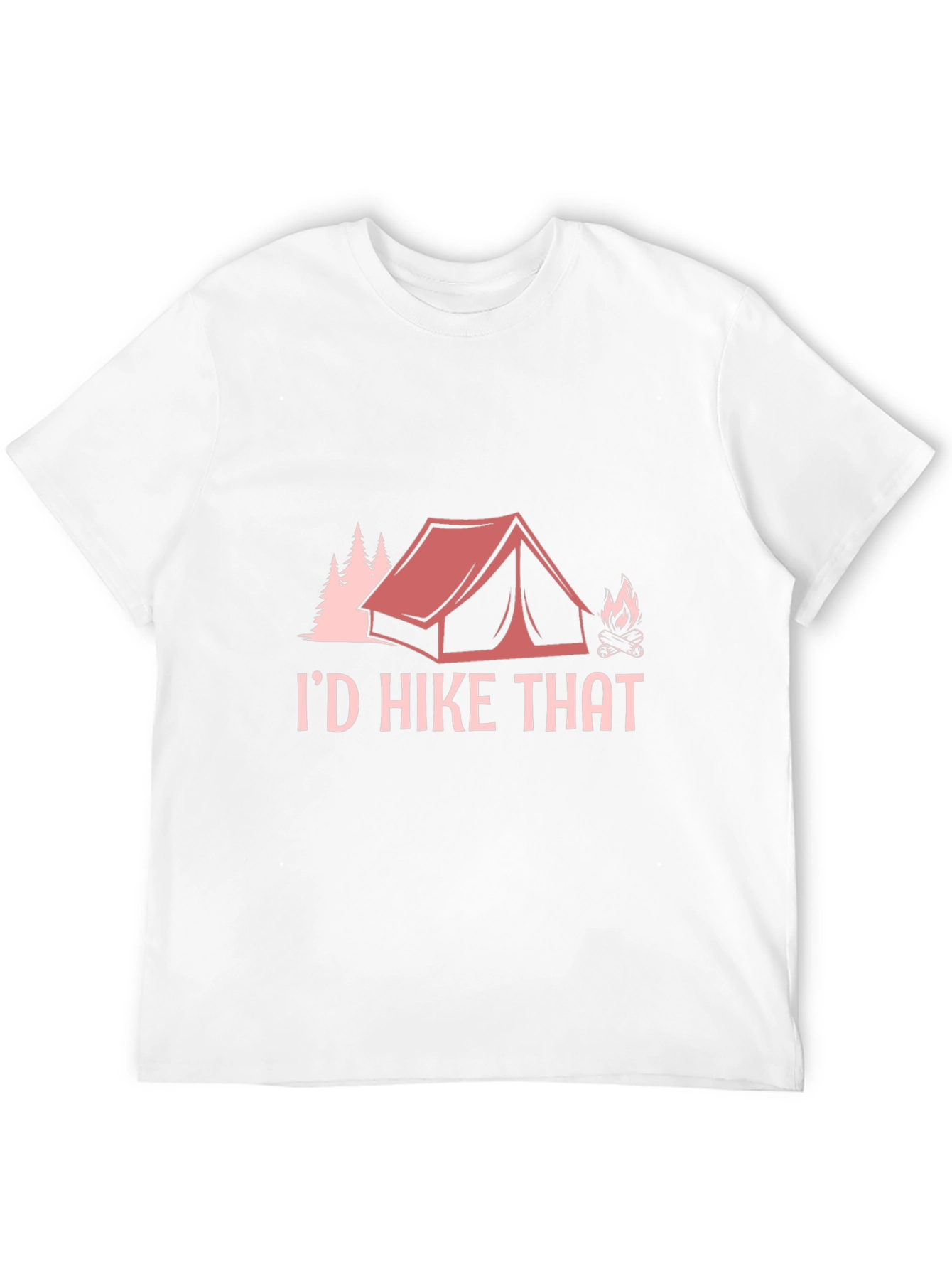 Hike That Camping Graphic Tee - Black Cotton T-Shirt