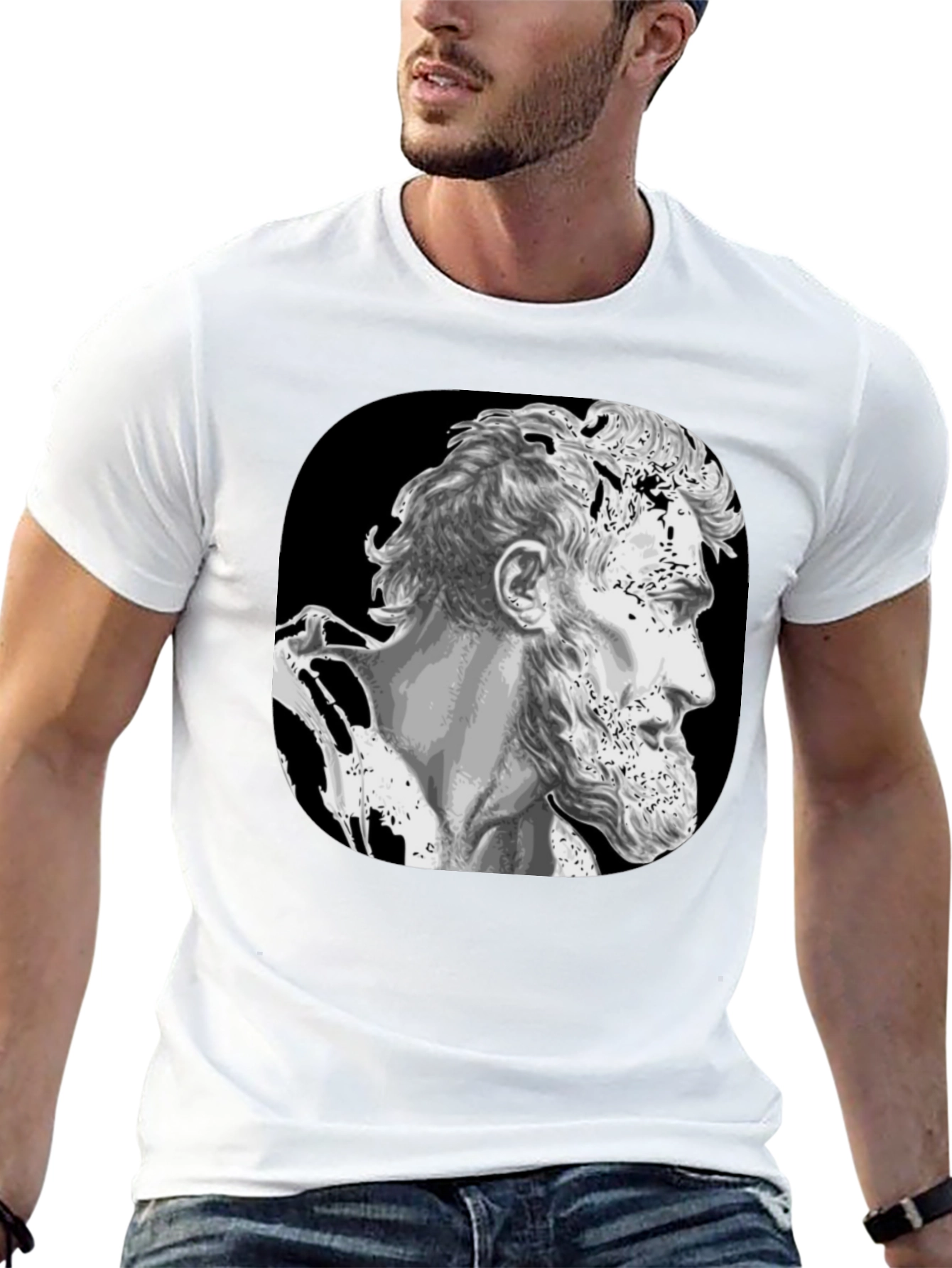 Lincoln Bust Graphic Black T-Shirt