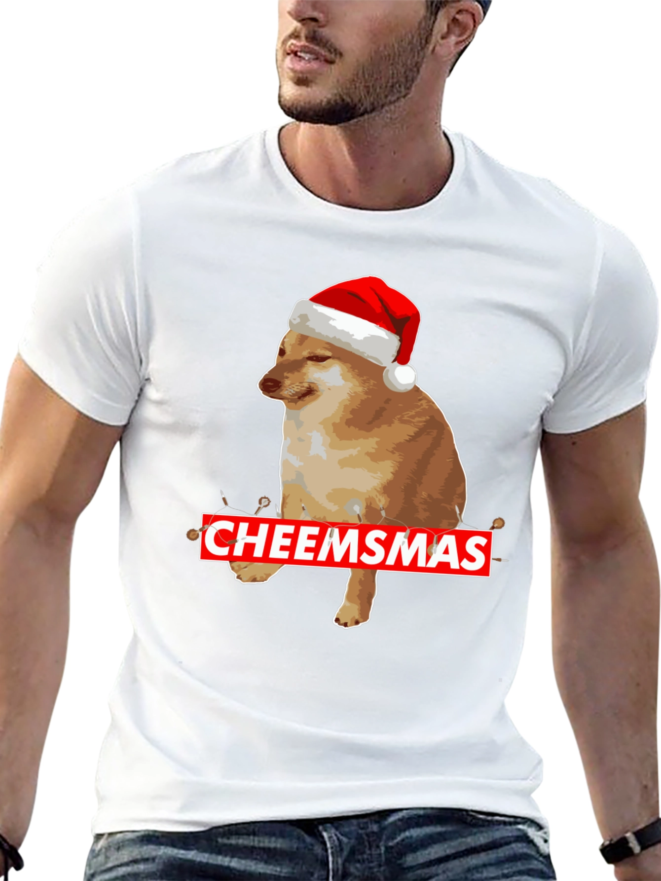 Cheemsmas Dog Christmas T-Shirt