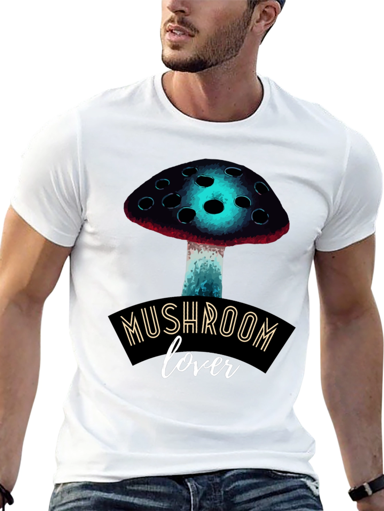 Mushroom Lover Graphic Tee - Funky Fungi Fashion