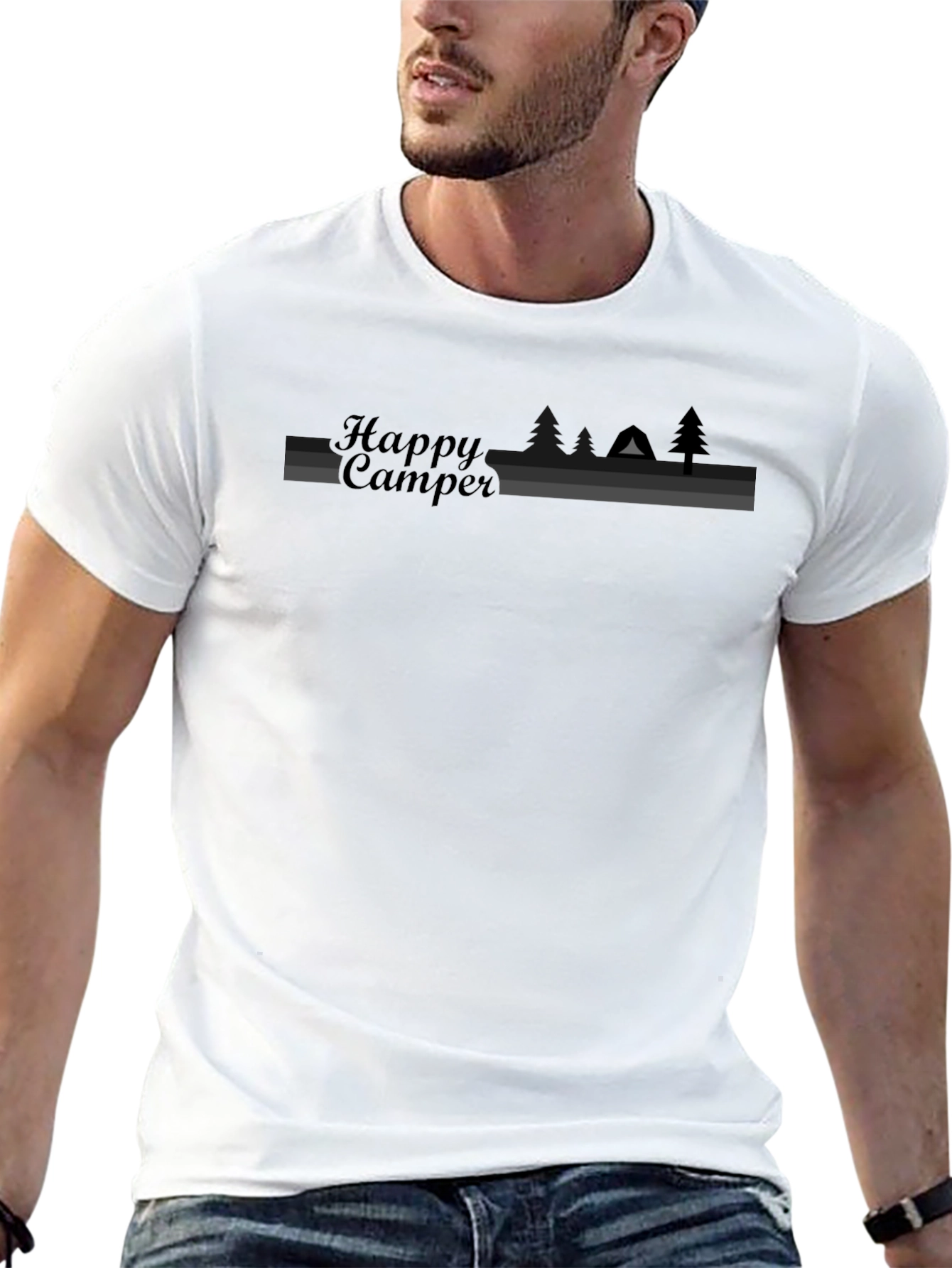 Happy Camper Graphic Tee - Adventure Ready!