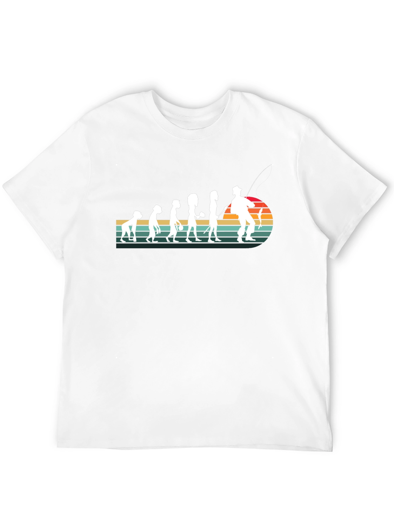 Evolution of Fishing T-Shirt - Black