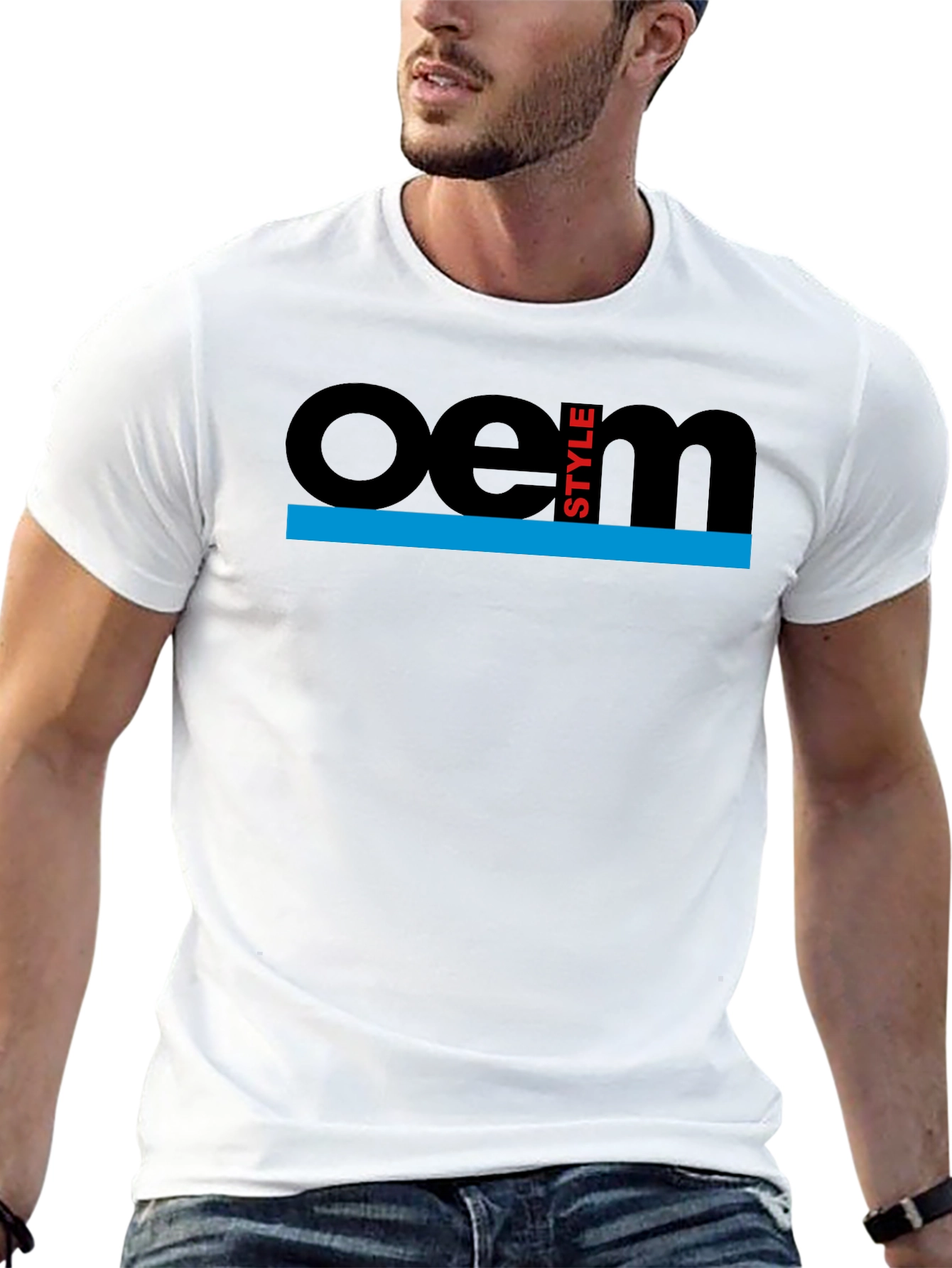 OEM Style Graphic T-Shirt - Black Casual Tee