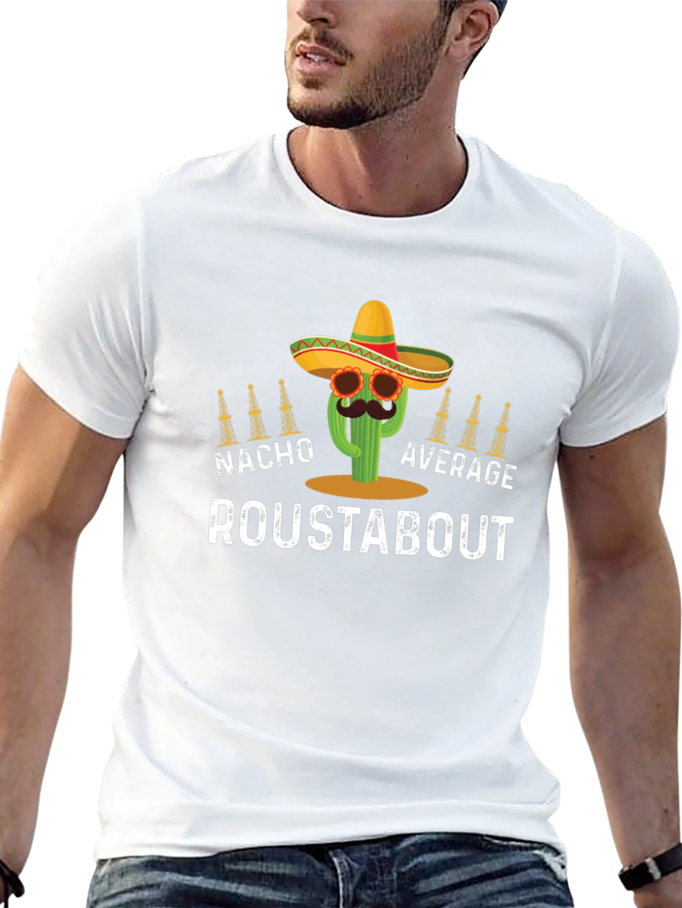 Nacho Average Roustabout Graphic Tee - Black
