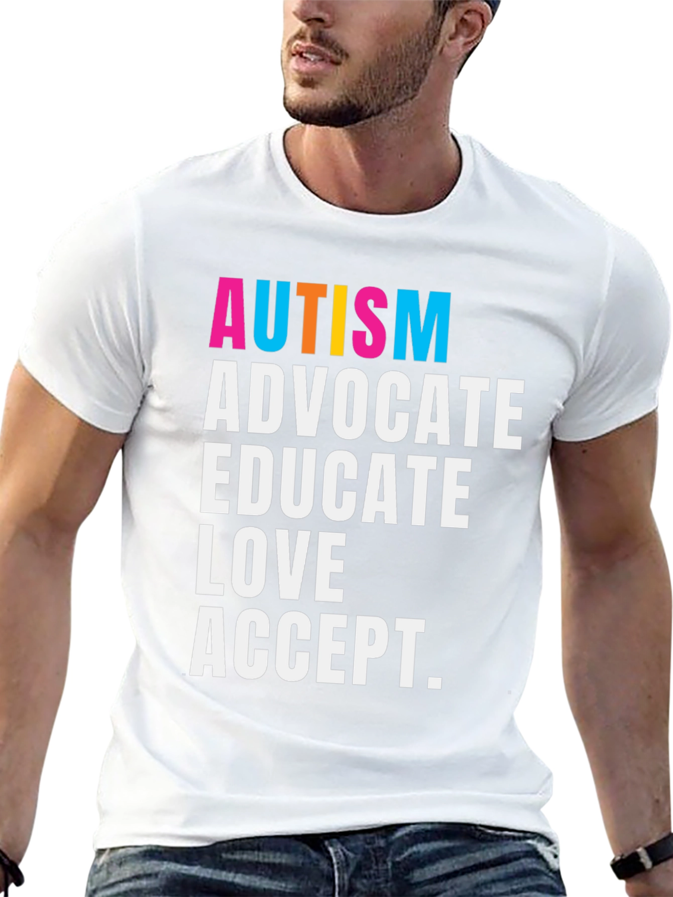 Autism Advocate T-Shirt - Educate Love Accept