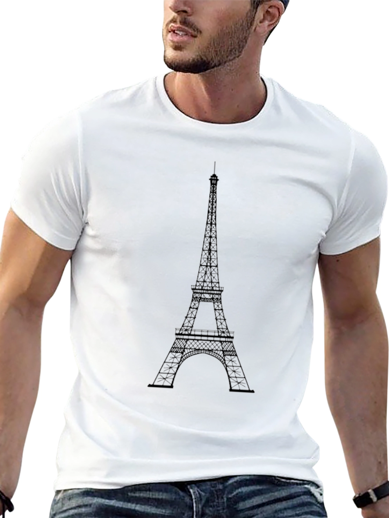 Eiffel Tower Graphic Tee - Paris Souvenir T-Shirt