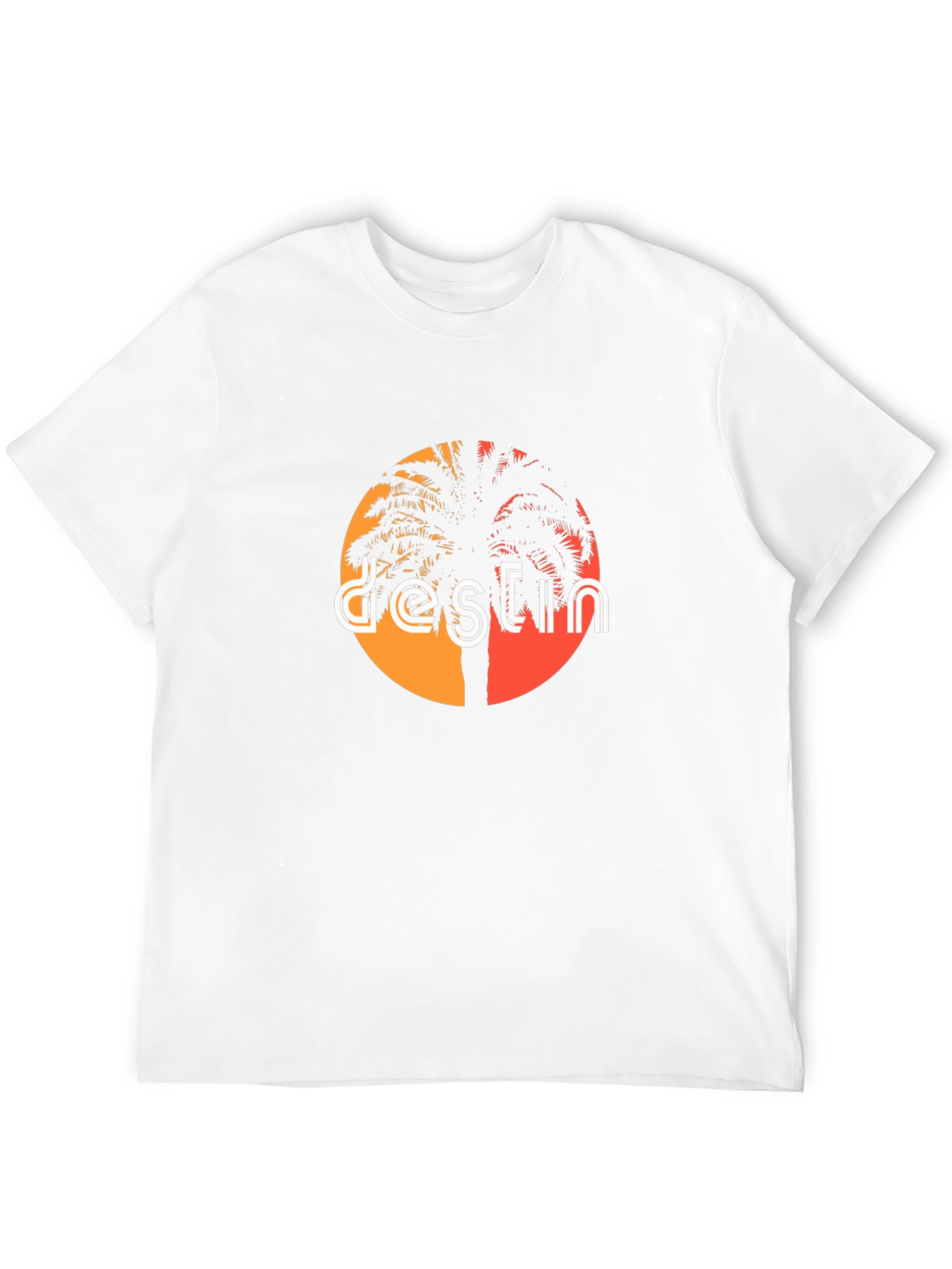 Destin Palm Tree Graphic Tee - Black