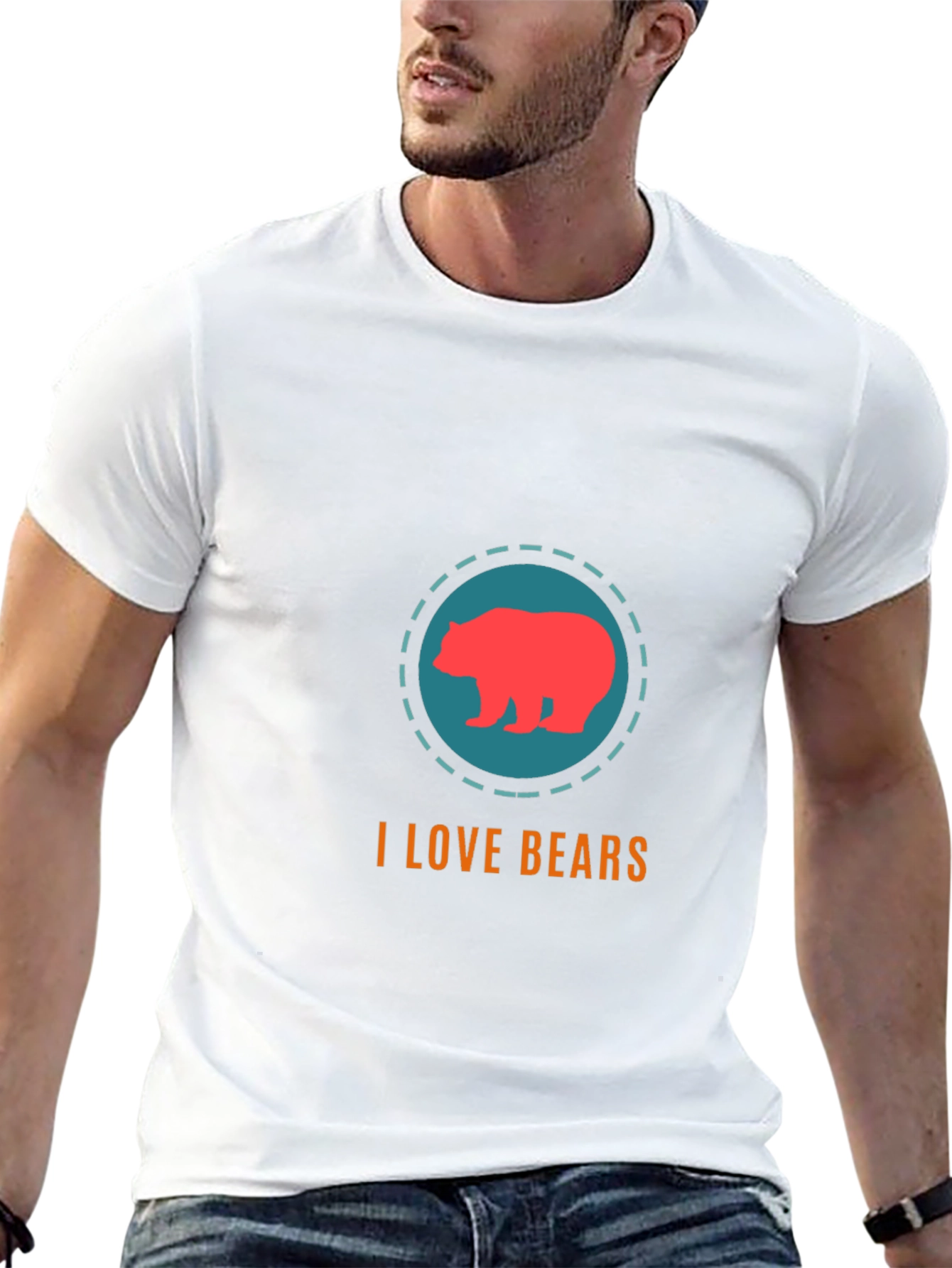 I Love Bears Graphic Tee - Mens
