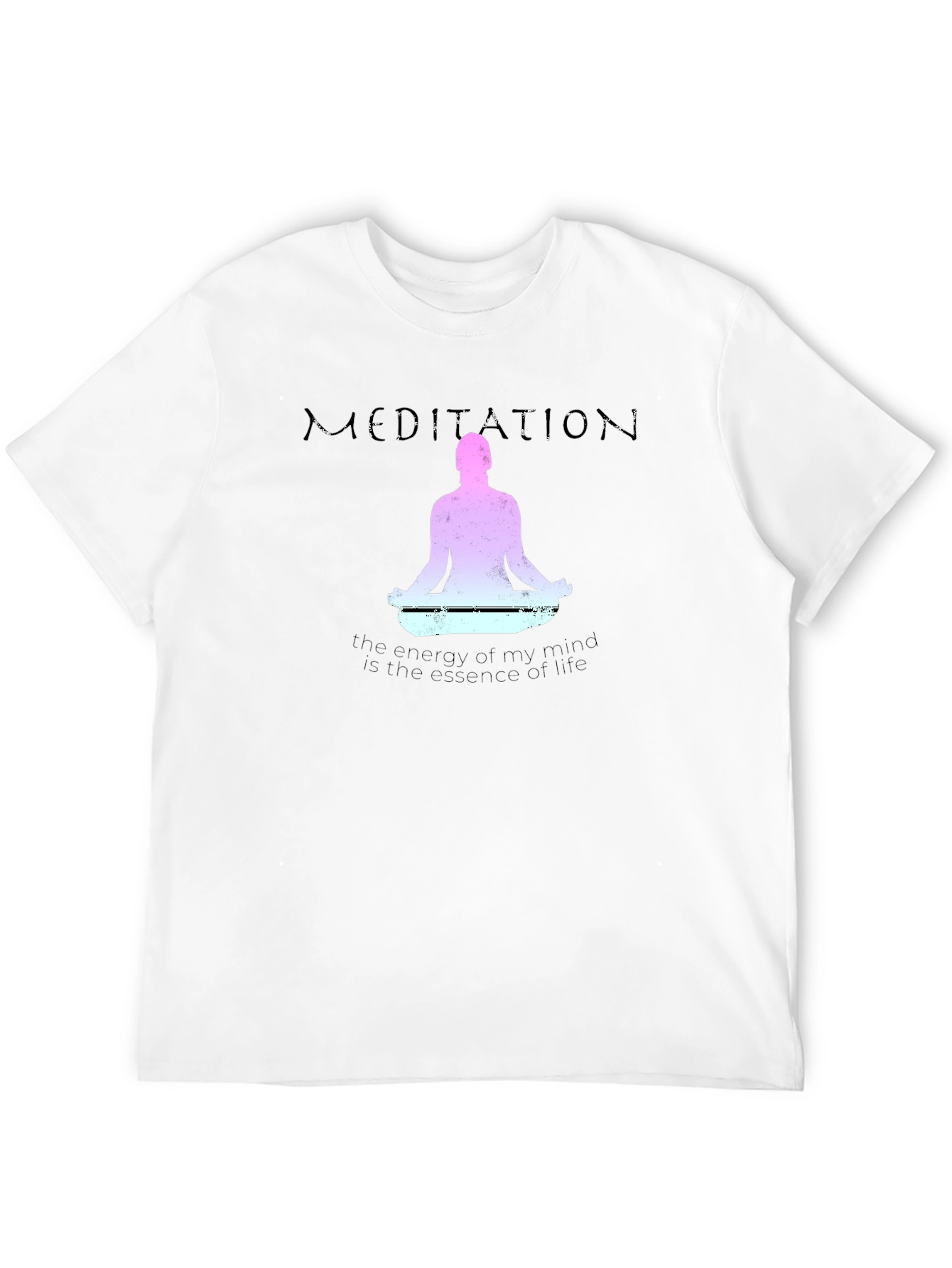Meditation T-Shirt - Mindful Energy Essence of Life