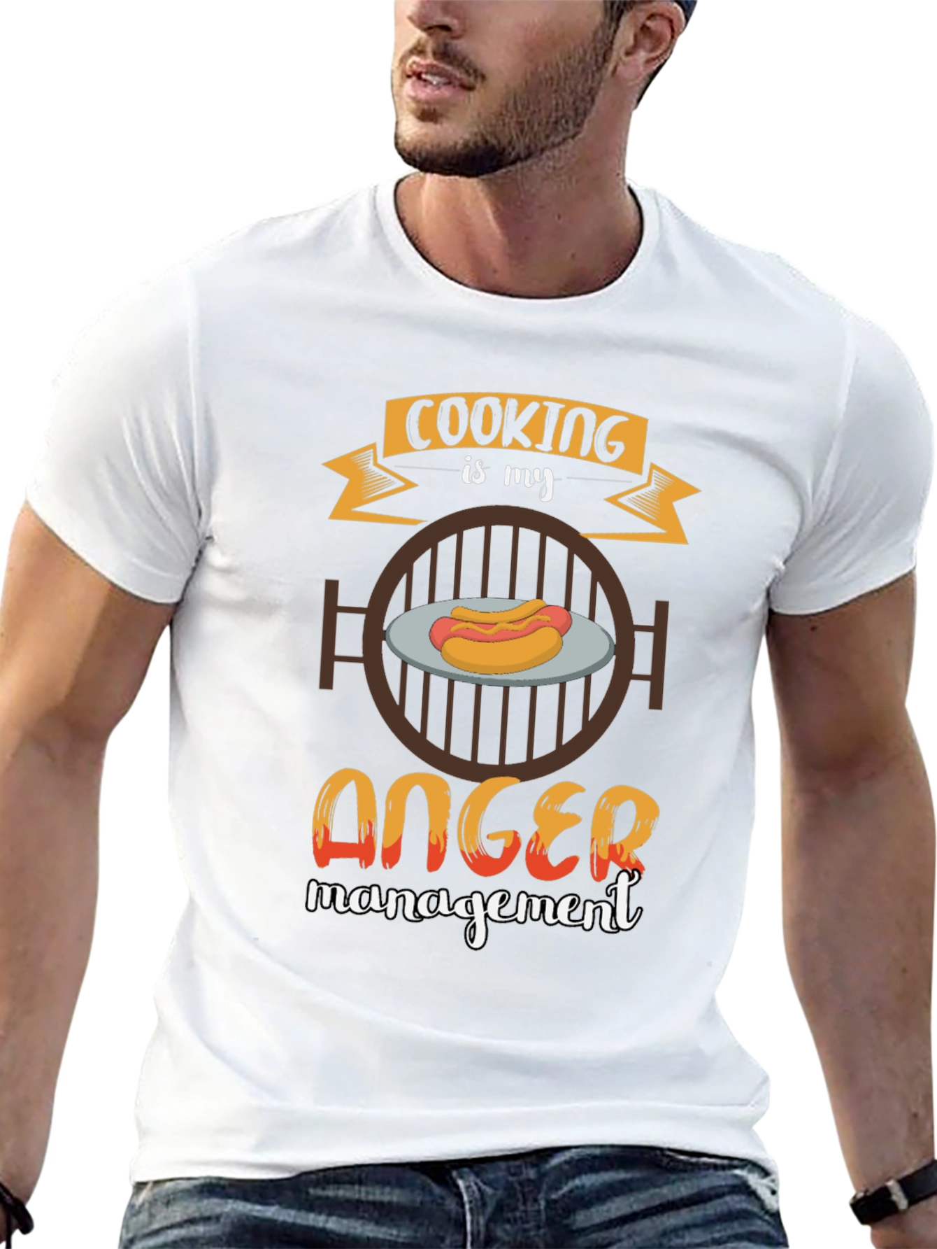 Cooking is My Anger Management BBQ T-Shirt