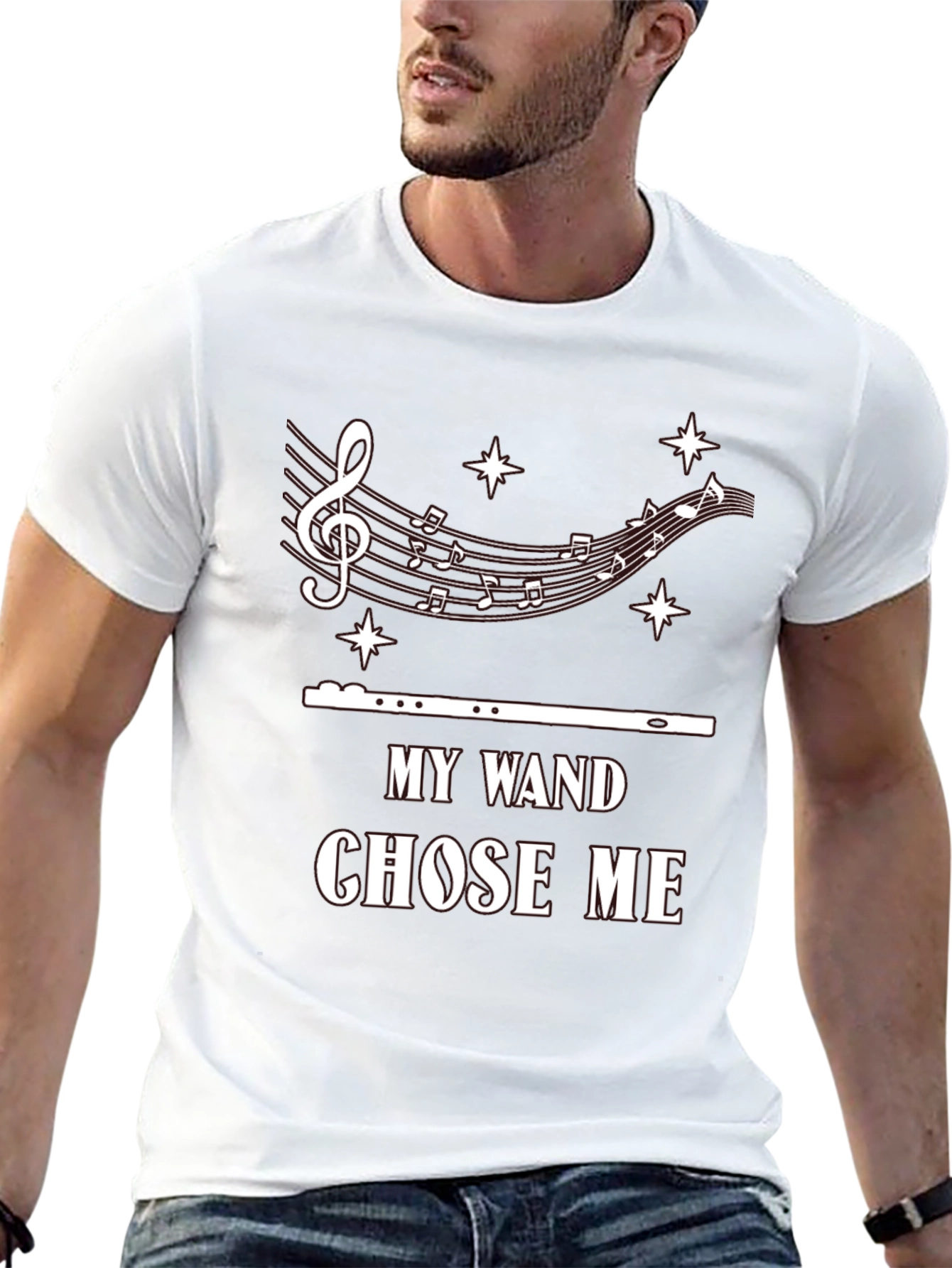 My Wand Chose Me T-Shirt: Music Lover Tee