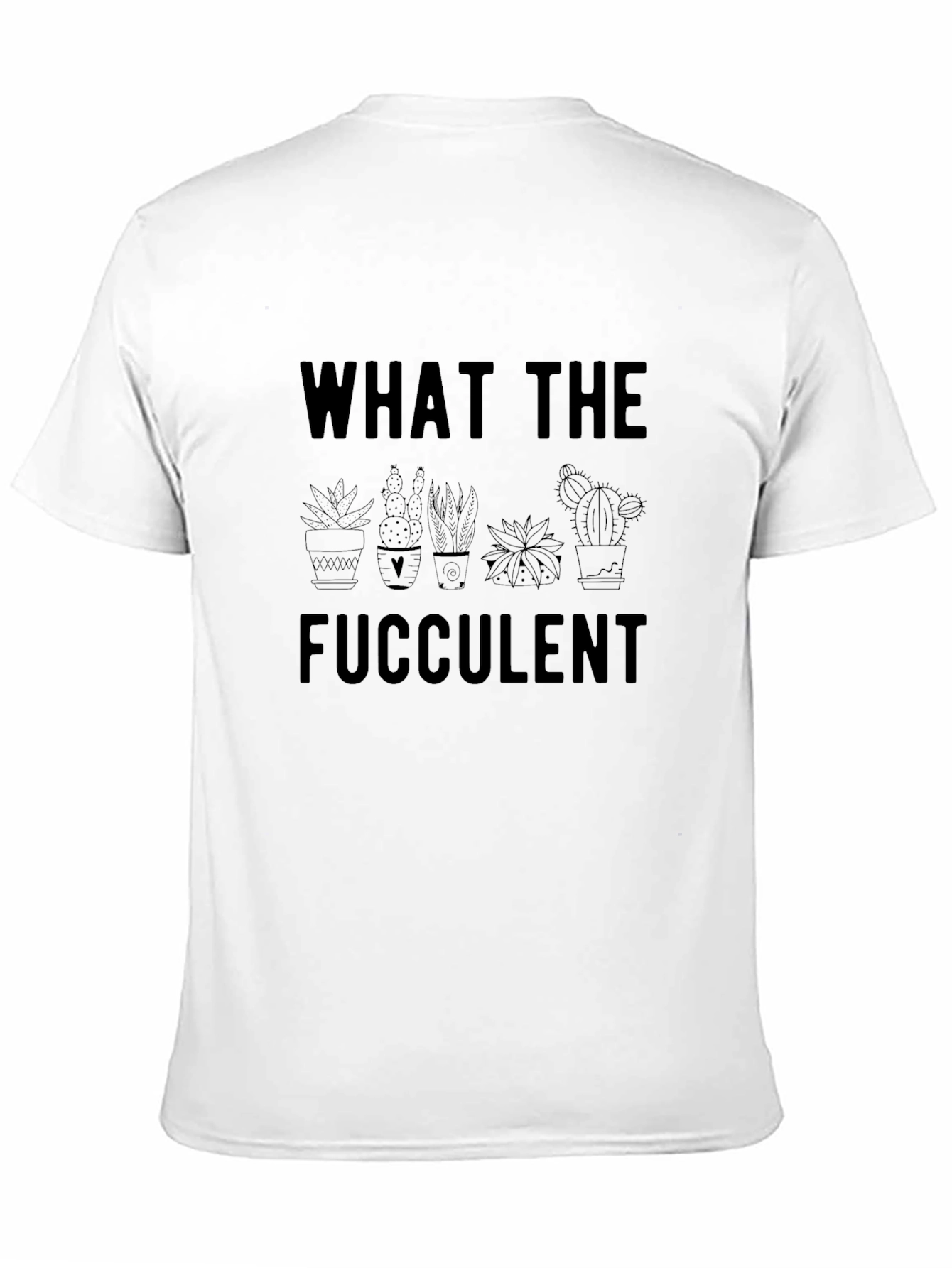 What The Fucculent Graphic Tee - Black Cotton