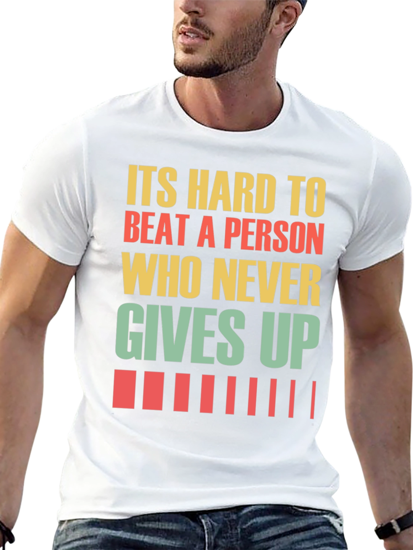 Never Give Up Motivational T-Shirt