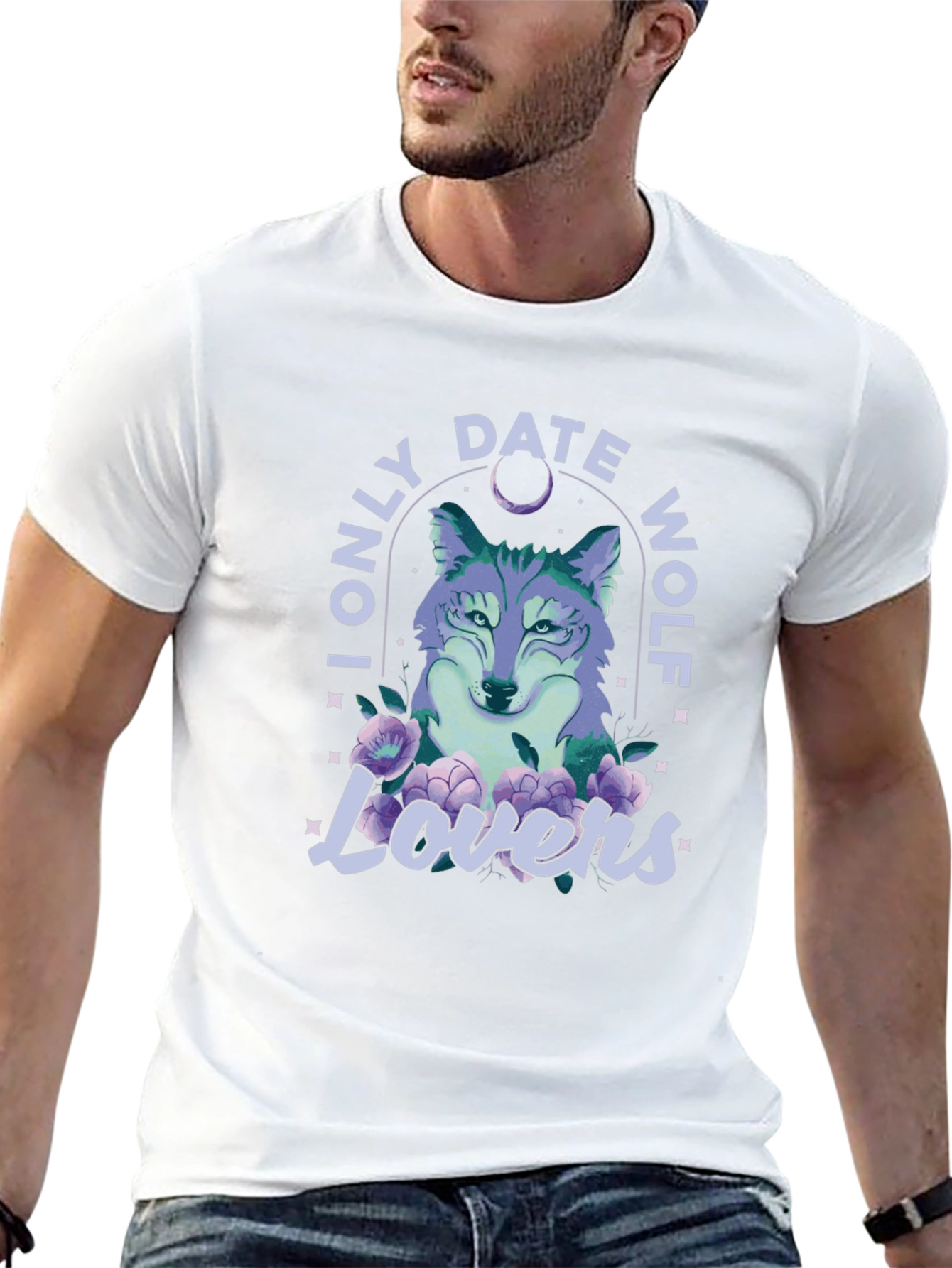 I Only Date Wolf Lovers Graphic Tee