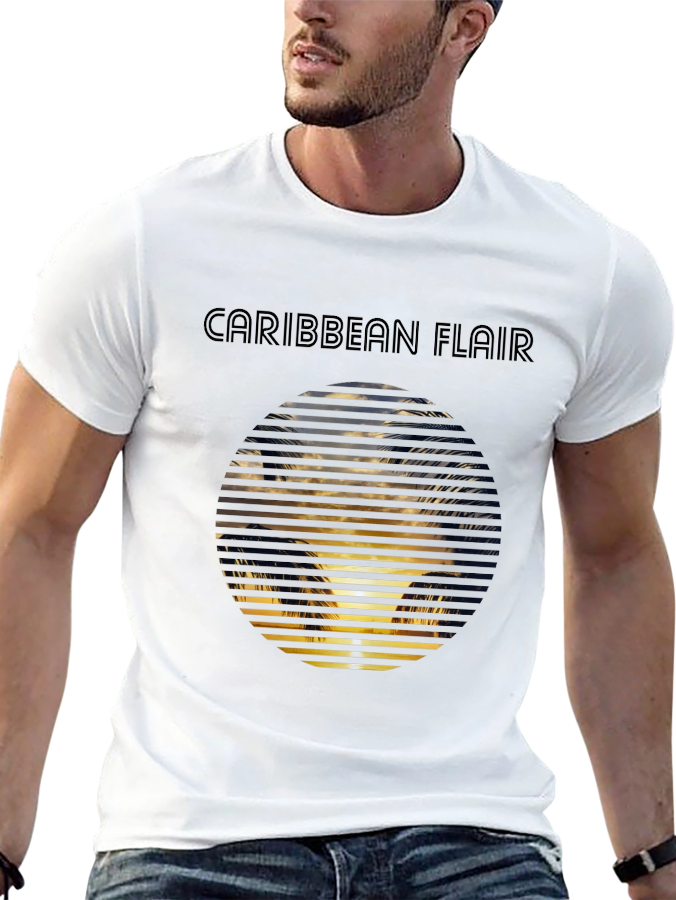 Caribbean Flair Graphic T-Shirt