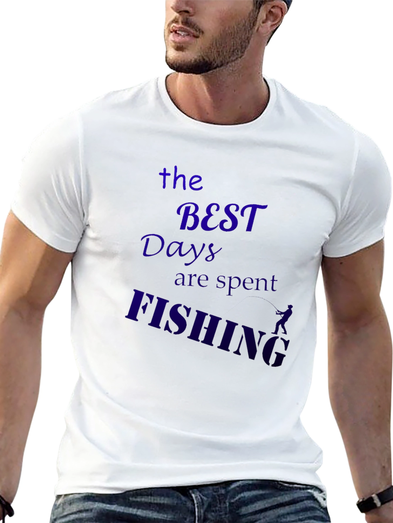 Fishing Days Black T-Shirt